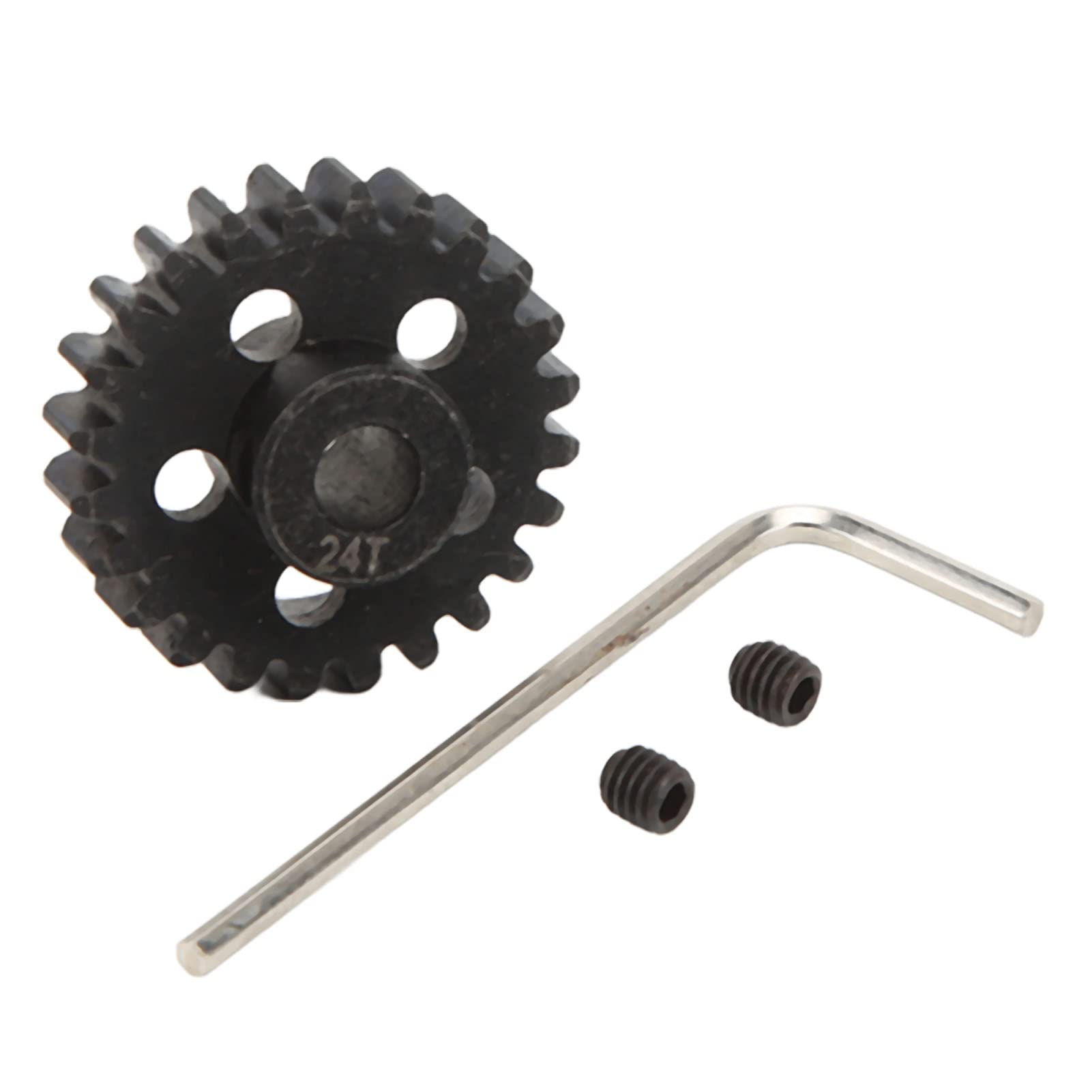 High-Quality SUNGOOYUE 24T 1/10 RC Car Pinion Gear Set - Mod 1 5mm Shaft with Set Screws - Compatible with LOSI U4, Tenacity & Off-Road RC Cars - Perfect for Racing, Crawling & Off-Road Adventures