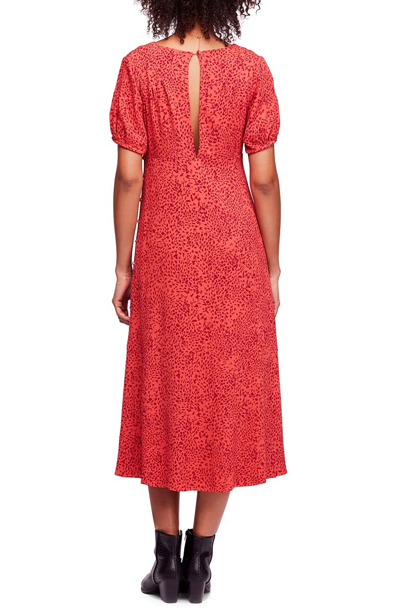 Free People Women's Looking for Love Floral Print Midi Dress - Boho Chic Summer Dress for Beach, Vacation & Date Night