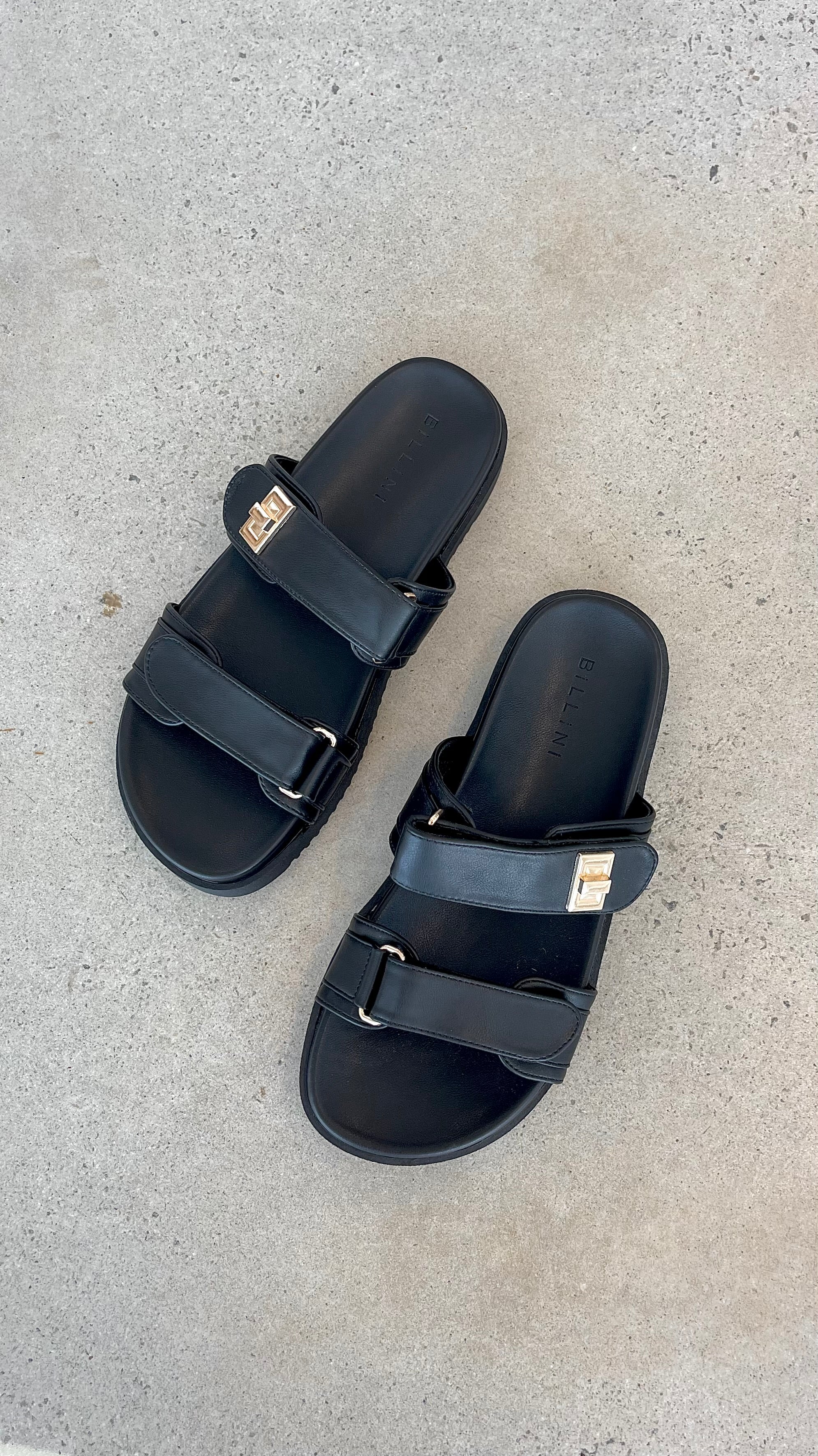 Amylee Women's Black Slide Sandals - Comfortable & Stylish for Beach, Pool, and Casual Wear