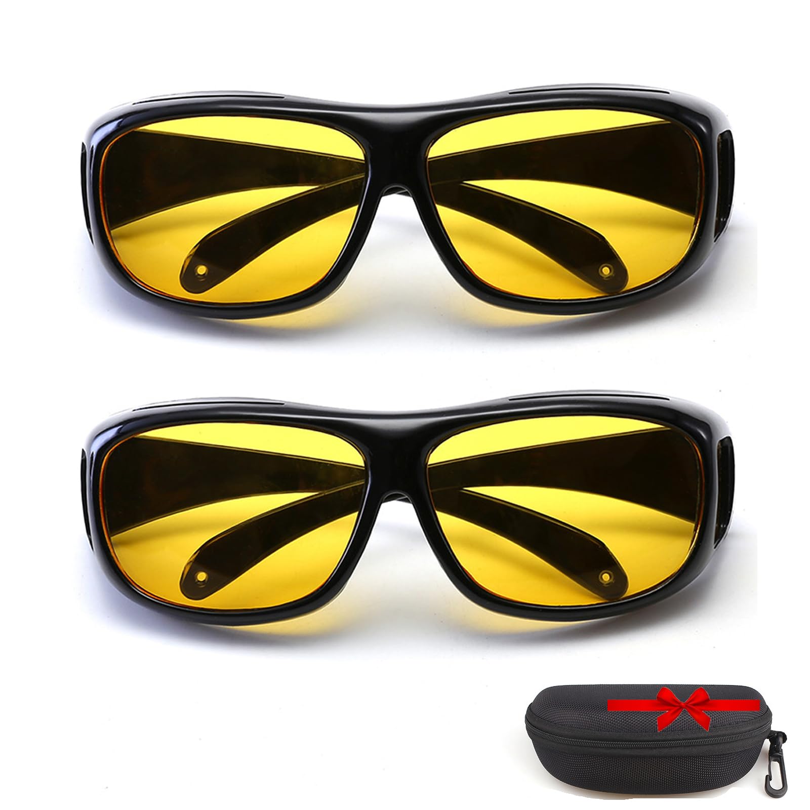 Night Vision Driving Glasses for Enhanced Visibility - Anti-Glare, UV Protection & HD Clarity - Perfect for Night Driving, Fishing & Outdoor Activities