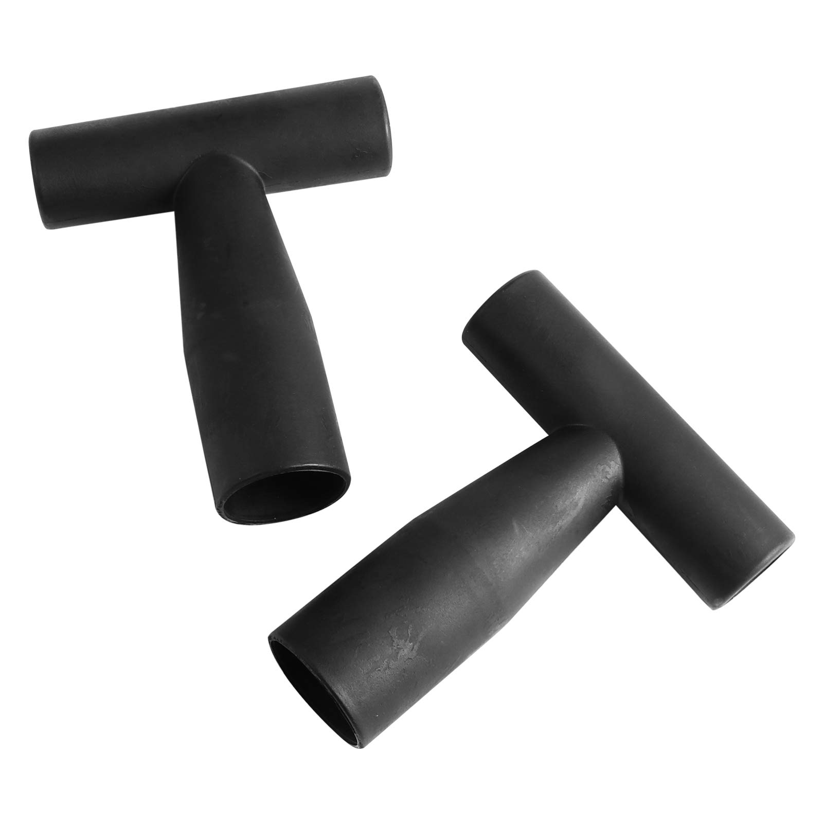 Cabilock 2-Piece T-Shaped Plastic Snow Shovel Grip Handle - Replacement Handles for Garden Spades & Forks - Durable Digging & Raking Tool for Gardening, Landscaping & Snow Removal