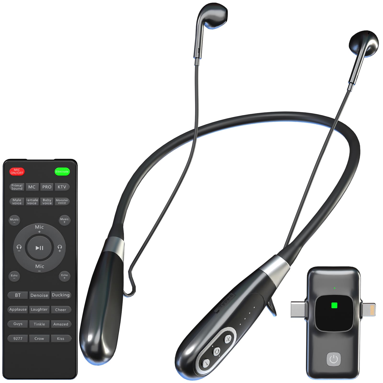 2025 Wireless Podcast Equipment Bundle - Portable Multi-Function Sound Card with Headset for Streaming, Live Broadcast, Gaming & Content Creation | Perfect for TikTok, YouTube, Indoor & Outdoor Use