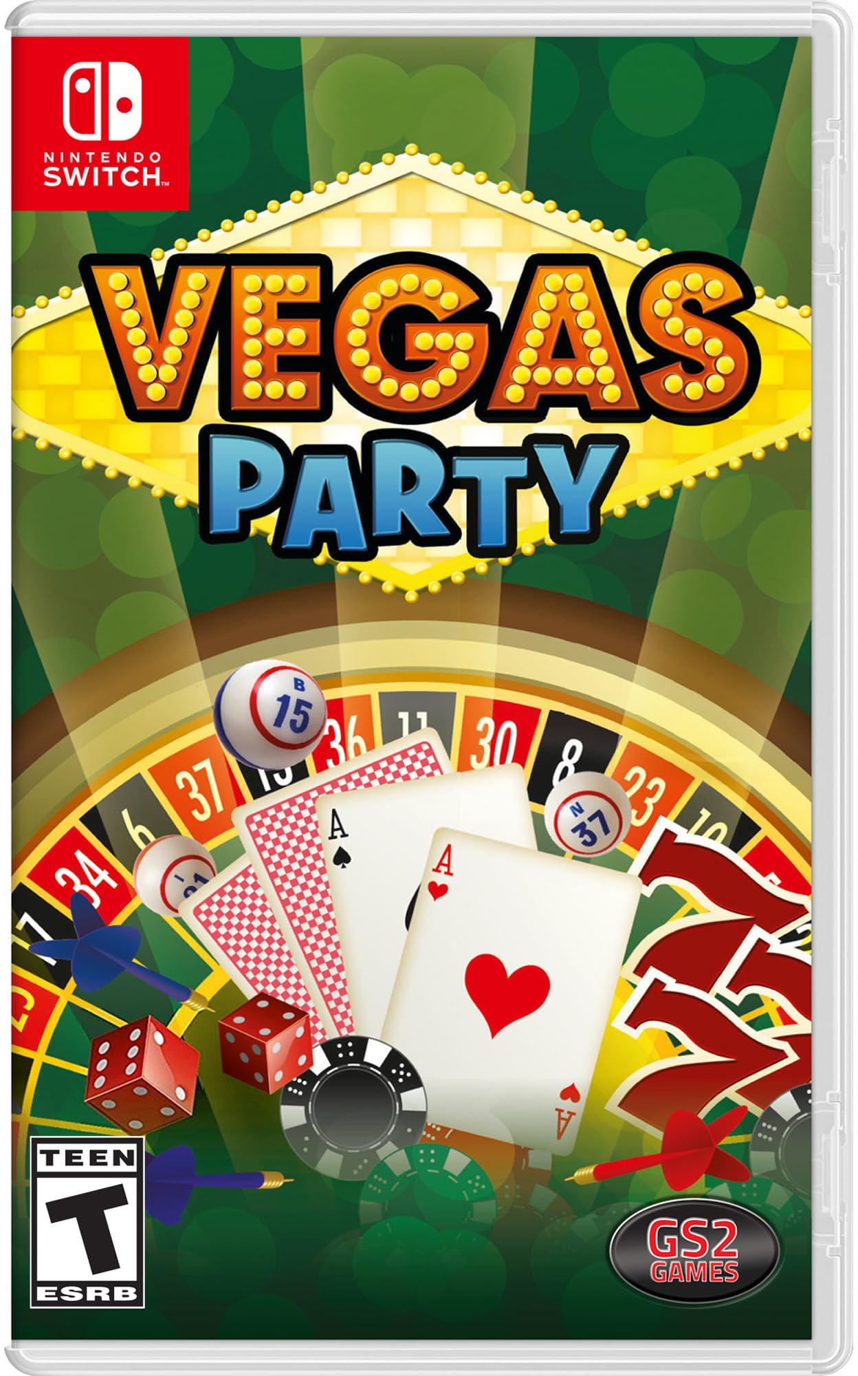 Vegas Party Game for Nintendo Switch - Fun Casino & Nightlife Simulation for Family Game Night