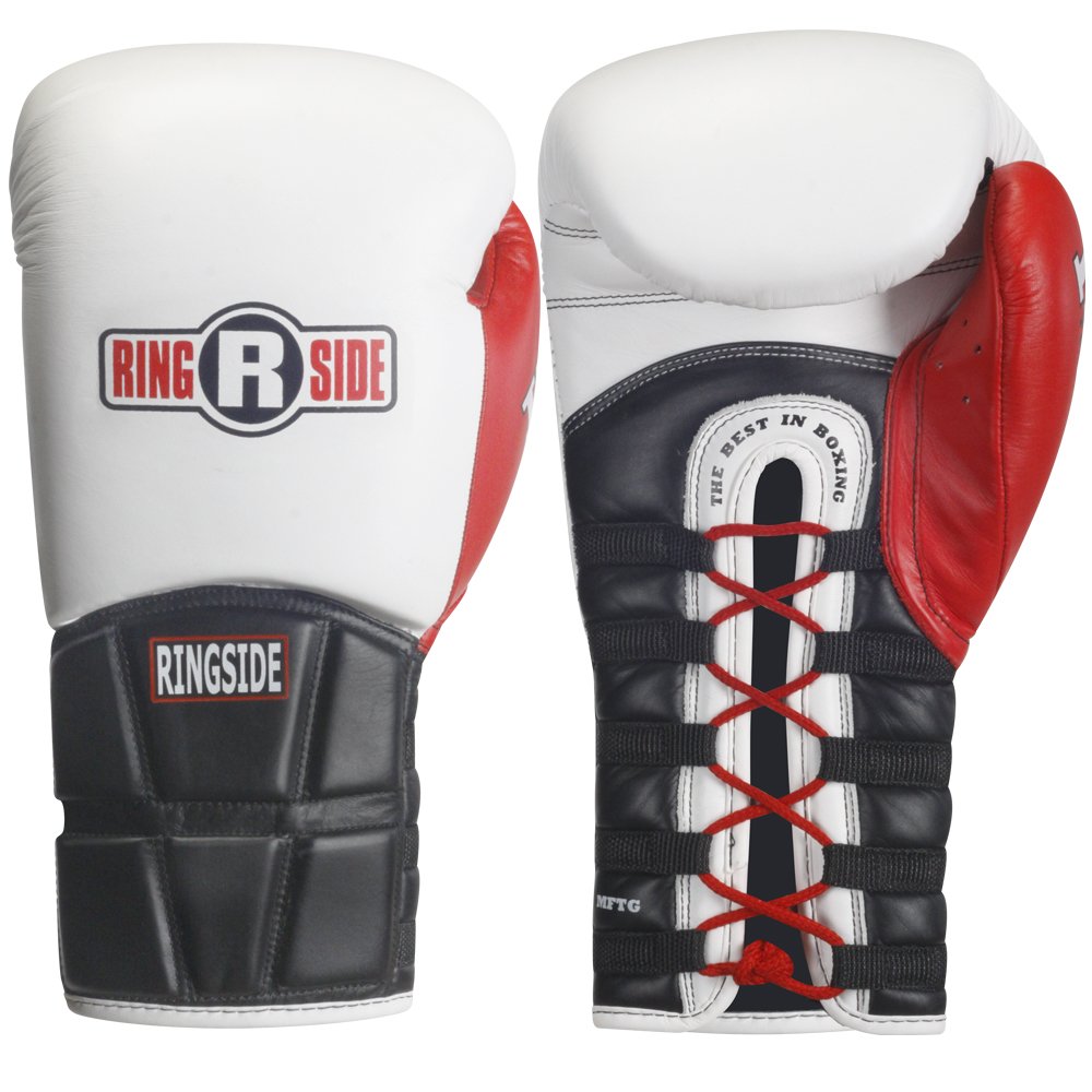 Ringside Lace IMF Tech Boxing Gloves - Professional Training & Sparring Gear for MMA, Kickboxing & Fitness Workouts