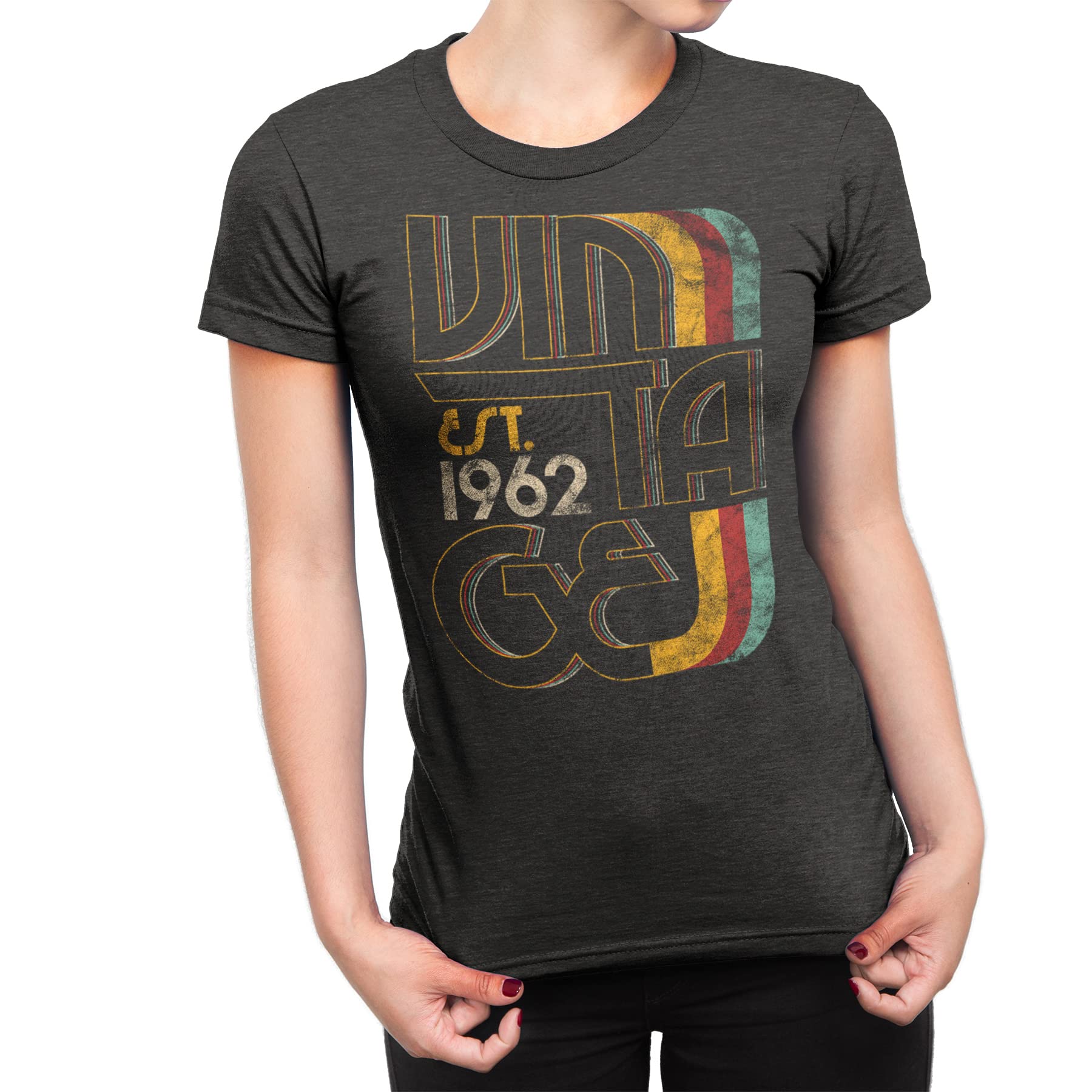 61st Birthday Gift for Women - Vintage 1964 Retro T-Shirt - Funny 61 Year Old Birthday Present - Perfect for Parties, Celebrations & Special Occasions