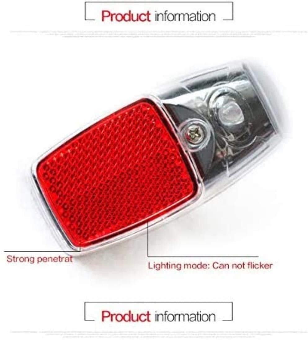 Qin Bicycle LED Taillights - Waterproof Retro Fender Mount Bike Rear Light with Multiple Modes for Night Cycling Safety | Perfect for Urban Commuting, Road Bikes & Vintage Bicycles