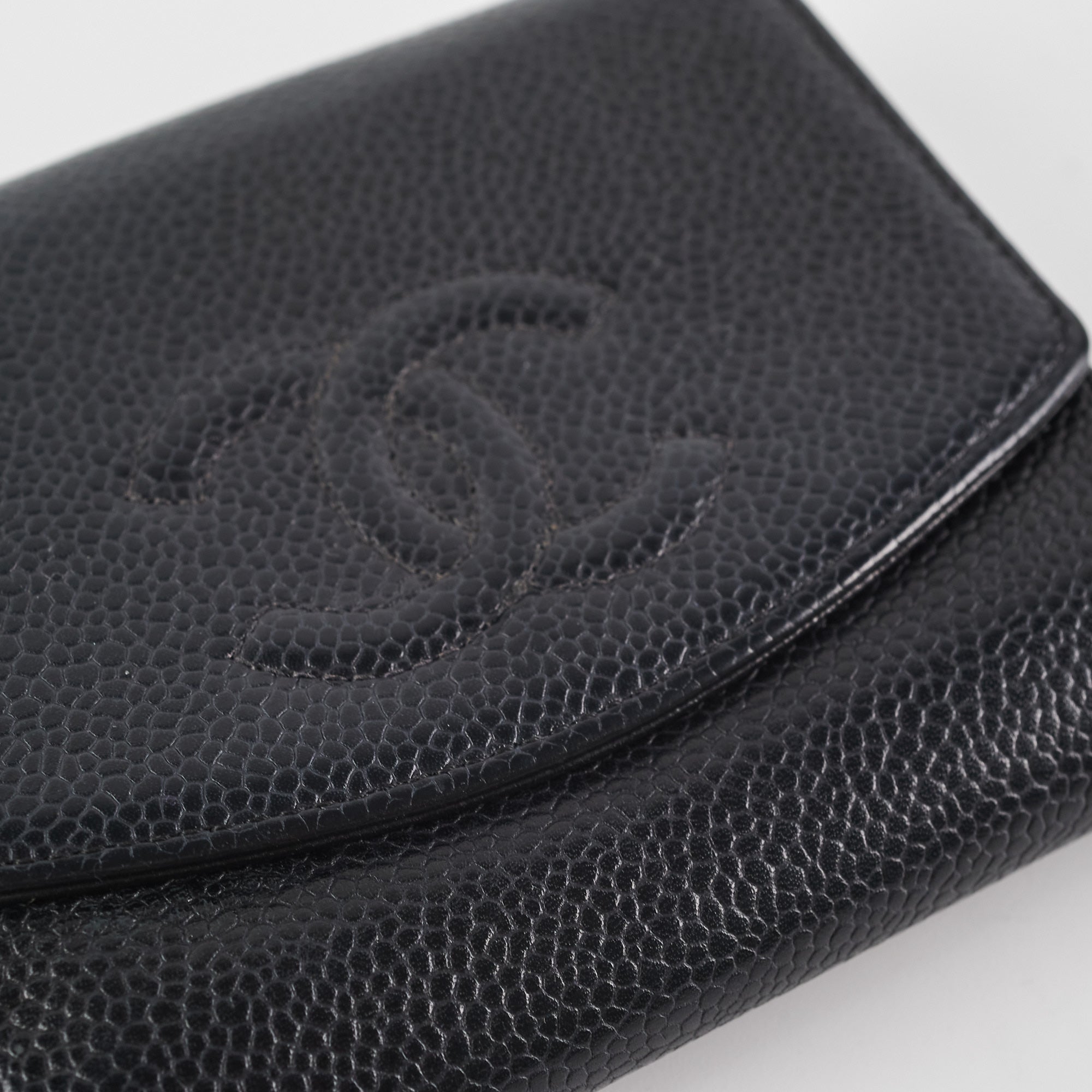 Chanel Timeless Bifold Caviar Leather Wallet for Women - Classic Black Luxury Wallet - Perfect for Everyday Use, Travel & Gift Giving