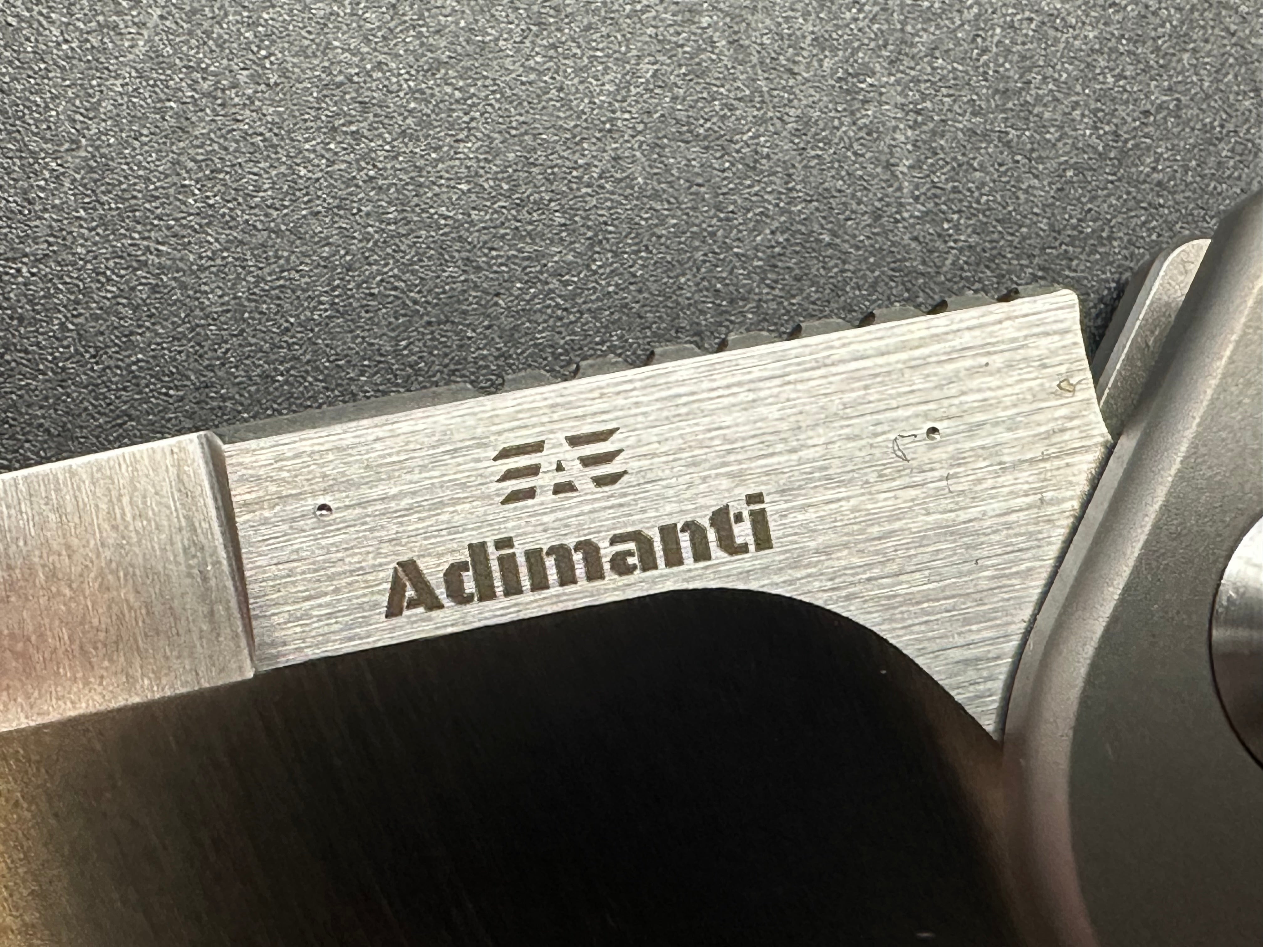GANZO ADIMANTI SKIMEN TI Folding Knife - Gray Titanium Handle, S35VN Steel, Drop Point Plain Edge - EDC, Outdoor, Camping, Hunting Gear
