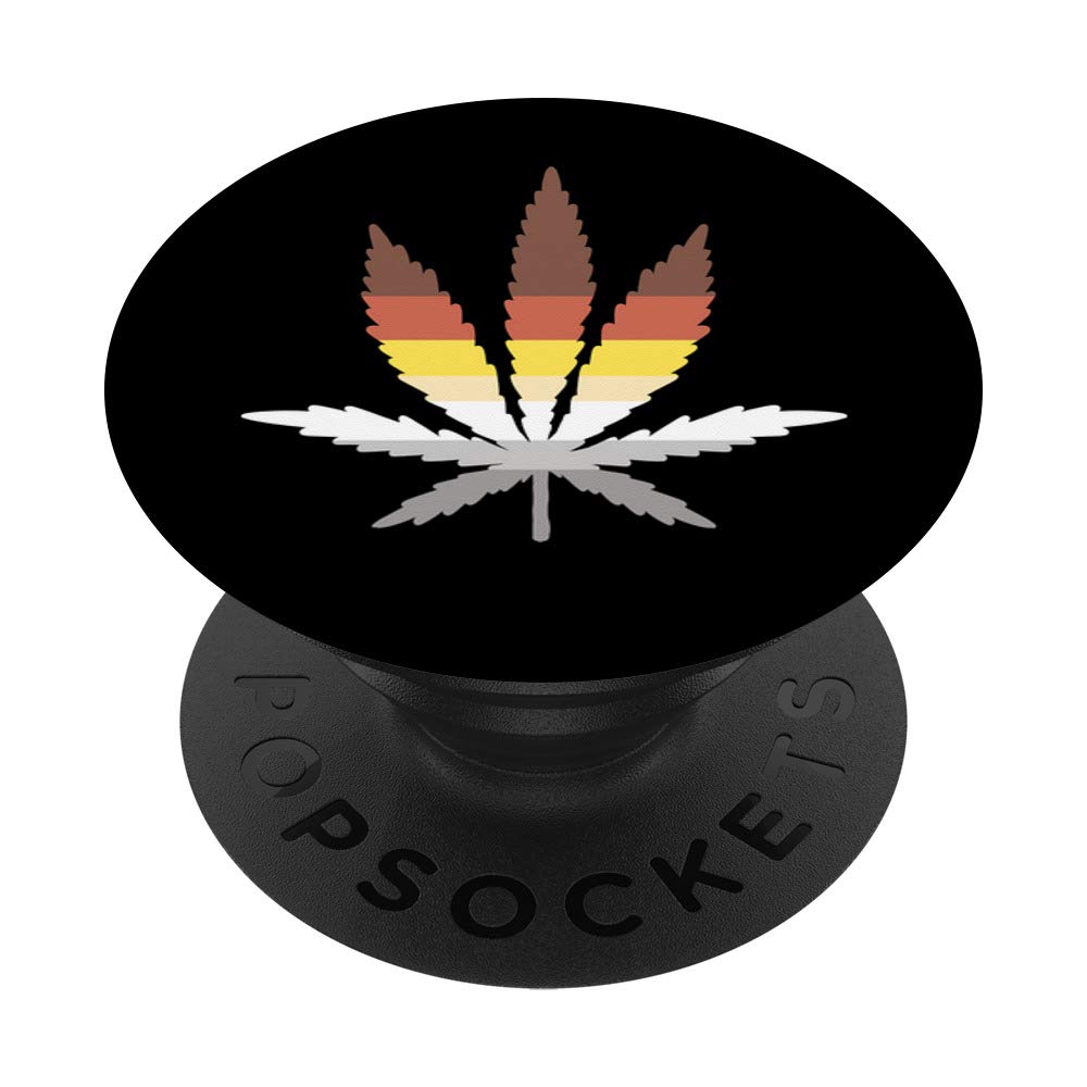 **Rainbow Weed Leaf Cannabis PopSocket - LGBTQIA+ Pride Phone Grip & Stand for iPhone, Samsung, Tablets - Perfect for Festivals, Parades & Daily Use**