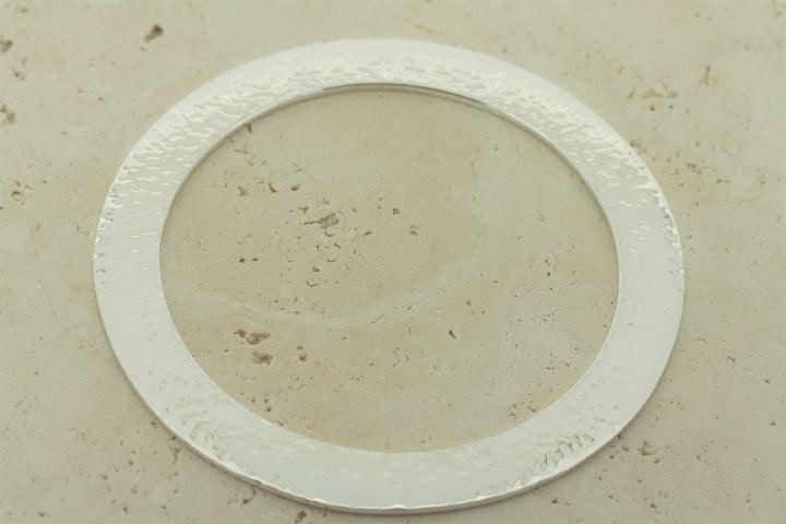 Hammered Disc Bangle Bracelet for Women - Handmade Boho Jewelry - Perfect for Casual Wear, Parties & Gifts