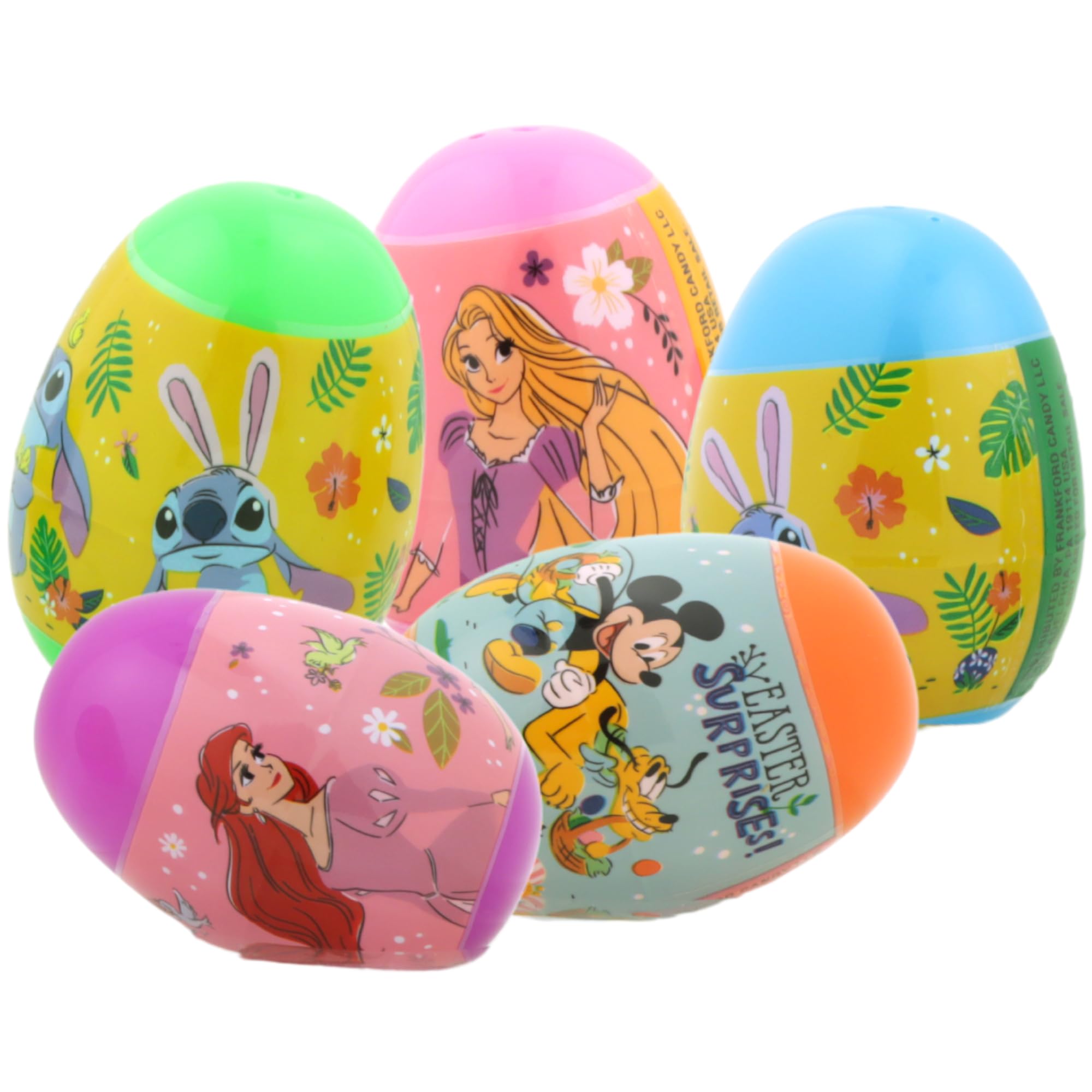 Disney Easter Eggs with Candy - 16 Pack for Kids Party Favors
