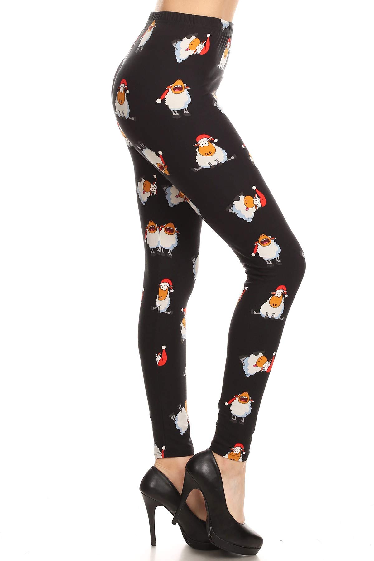 Leggings Depot Women's High Waisted Christmas Holiday Print Leggings - Festive Novelty Yoga Pants in Plus Sizes | Perfect for Holiday Parties, Gift Giving & Winter Workouts