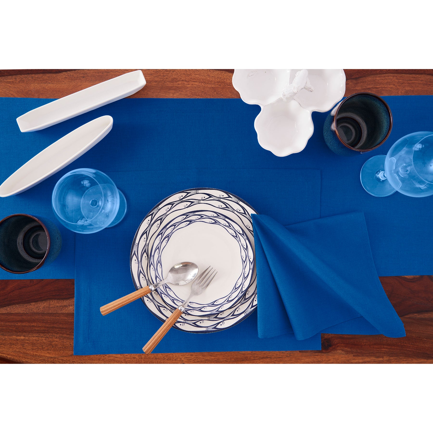 Premium Dru Cotton Linen Table Runner - Elegant Dining Table Decor for Weddings, Parties & Home Decor - Washable & Wrinkle-Resistant