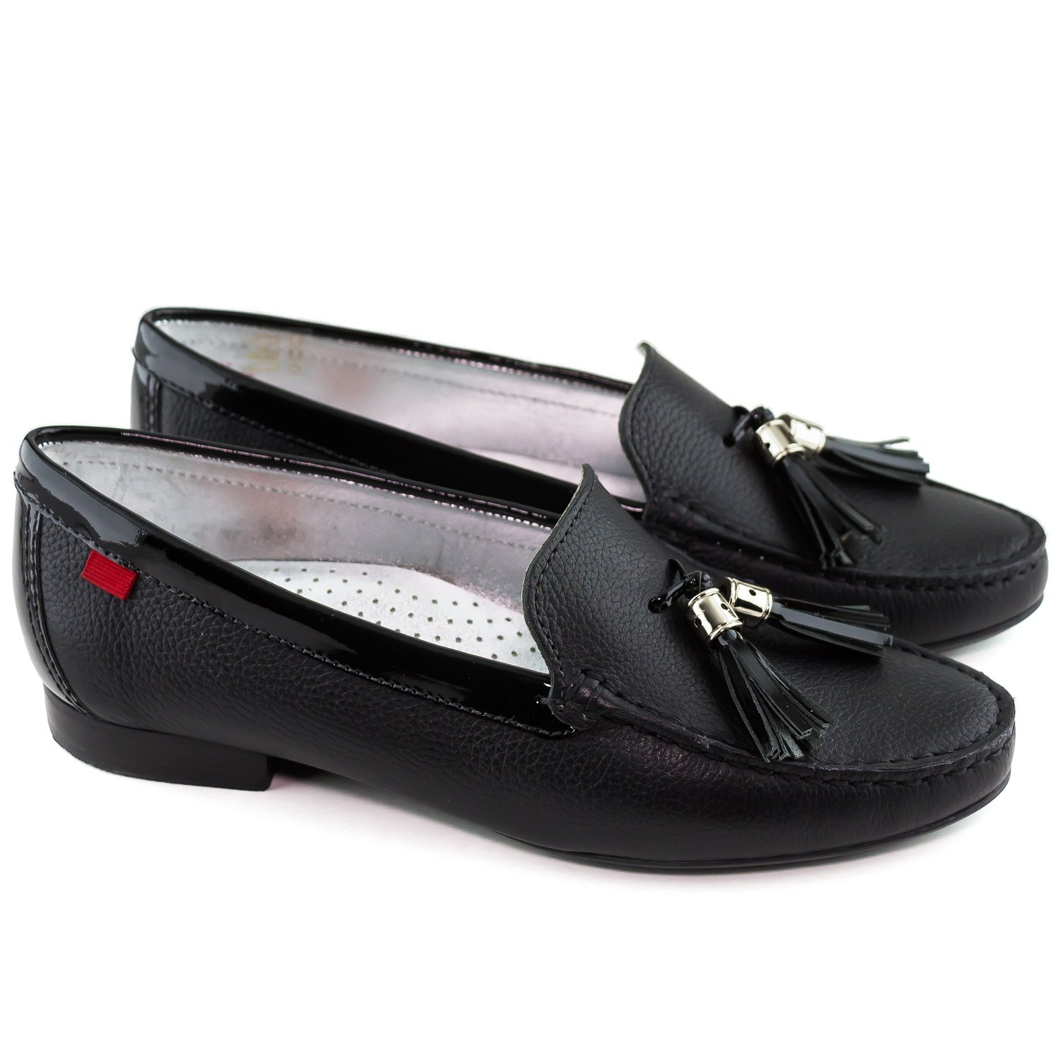 Marc Joseph New York Women's Bryant Park Weave Loafer - Comfortable Slip-On Shoes for Work, Office & Casual Wear | Premium Leather Flats for Women