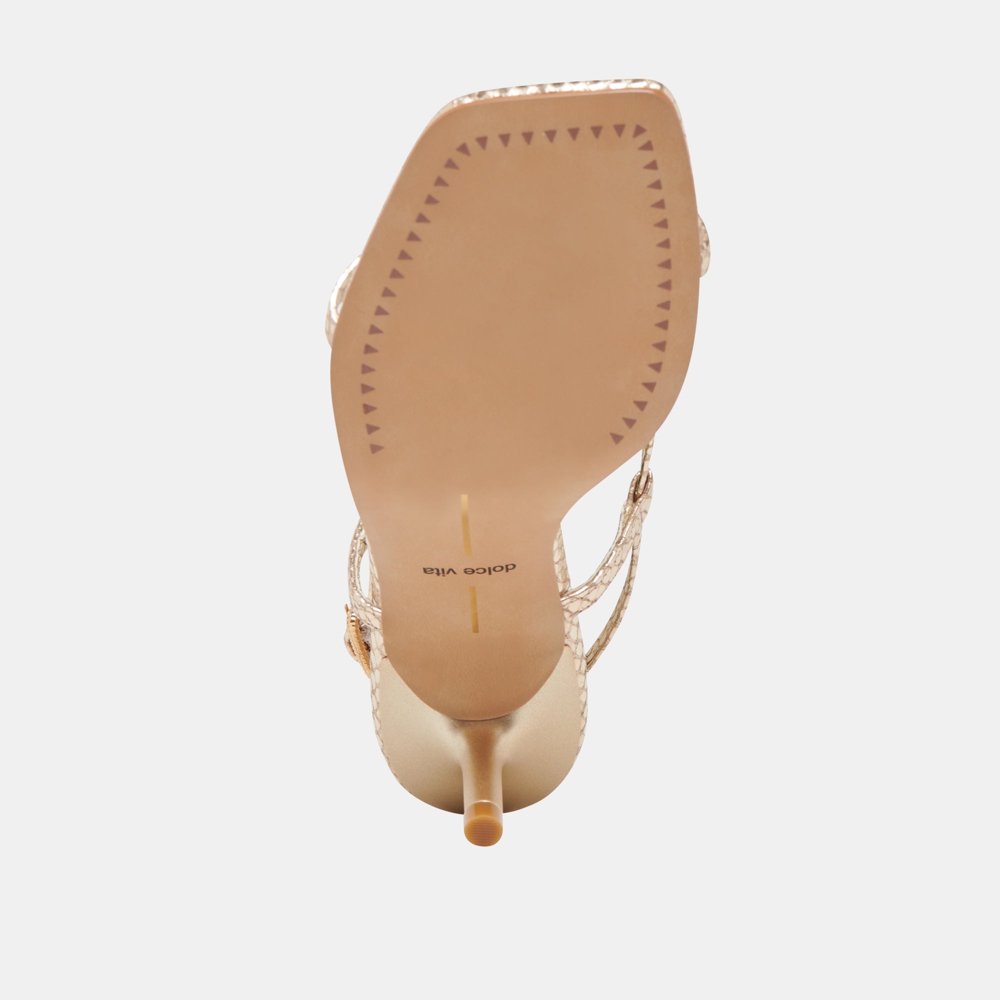LAURY Women's Champagne Embossed Leather Heels - Elegant High Heel Pumps for Parties, Weddings & Office Wear
