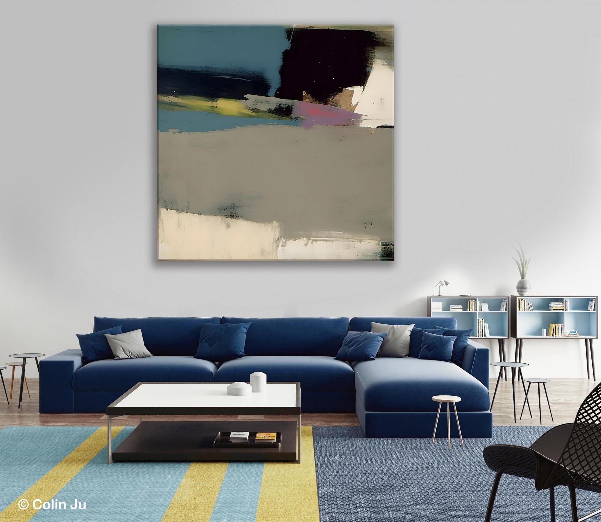 Abstract Wall Art for Bedroom & Dining Room - Modern Acrylic Canvas Paintings - Extra Large Contemporary Artwork - Perfect for Home Decor & Office Wall Decor
