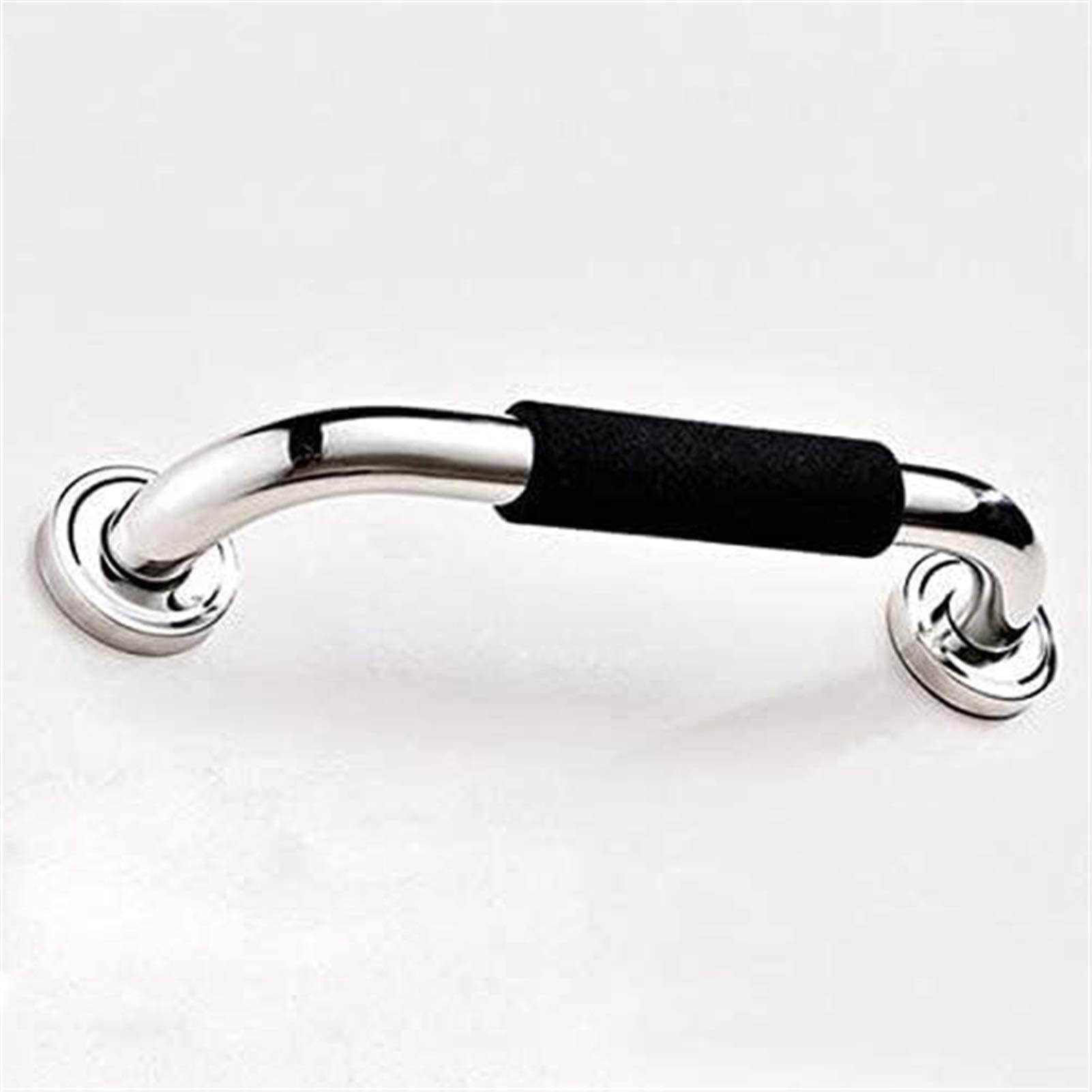 Stainless Steel Safety Grab Bar - Wall Mounted Bathroom Handrail for Elderly, Disabled & Pregnant - Non-Slip Toilet Support Bar with Perforated Design (38cm) - Ideal for Shower, Bathtub & Bathroom Safety