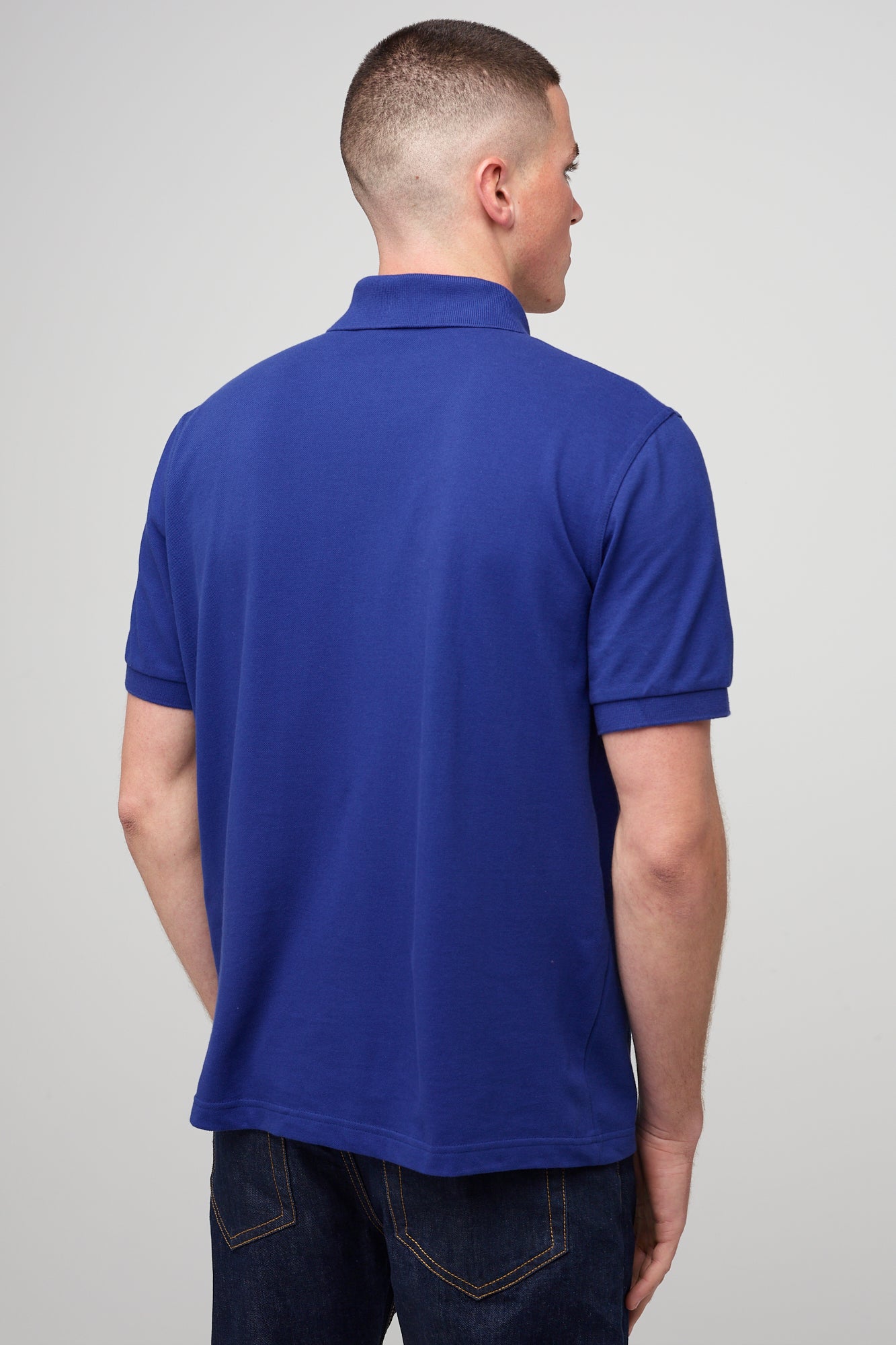 Royal Blue Men's Short Sleeve Polo Shirt - Breathable Cotton Casual Shirt for Golf, Work & Summer Outfits