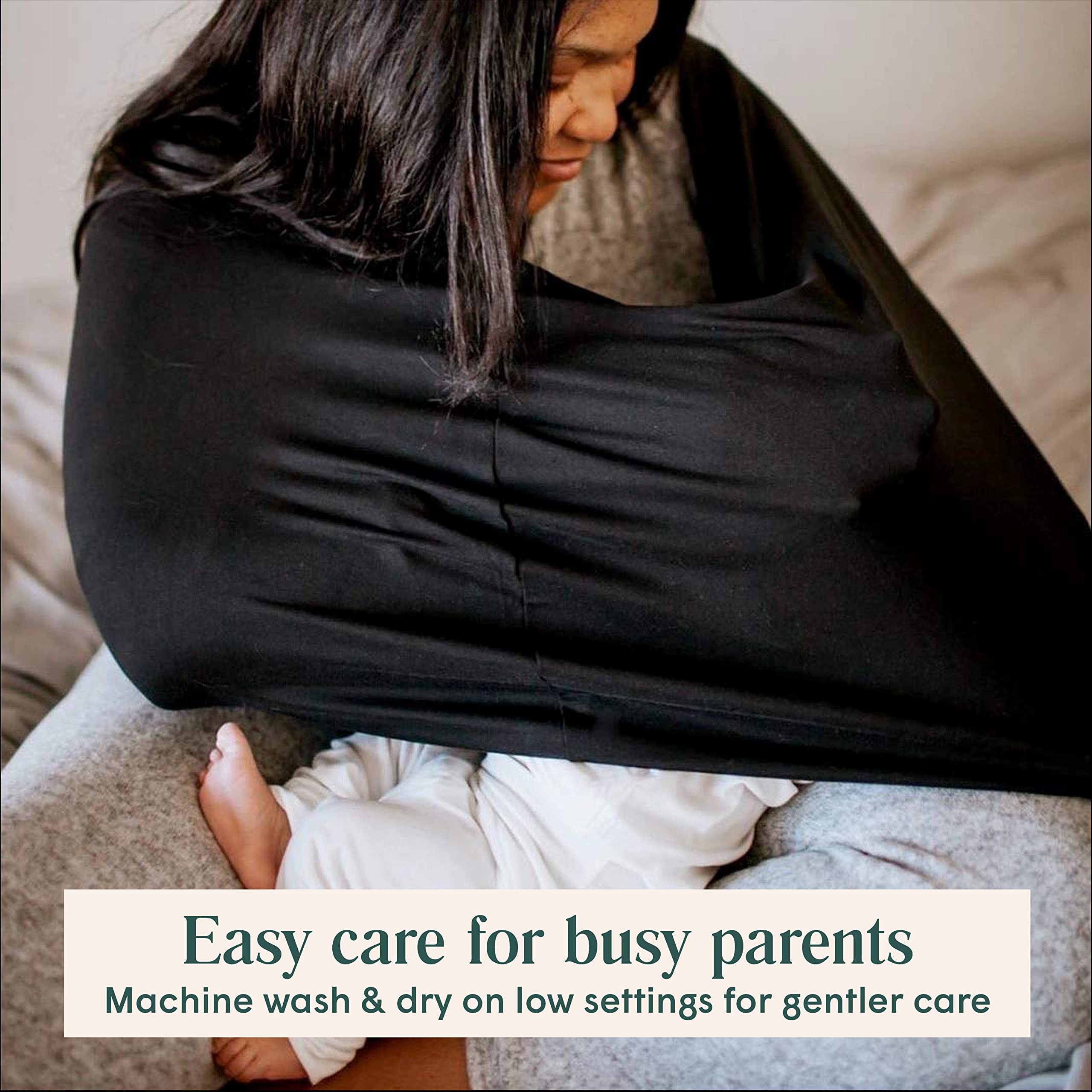 Simka Rose Adjustable Nursing Cover & Breathable Car Seat Canopy for Babies - Stretchy Breastfeeding Cover for Infant Boys & Girls - Summer Baby Carrier Canopy - Perfect Baby Shower Gift for New Moms (Ideal for Nursing in Public, Car Rides, and Outdoor Activities)