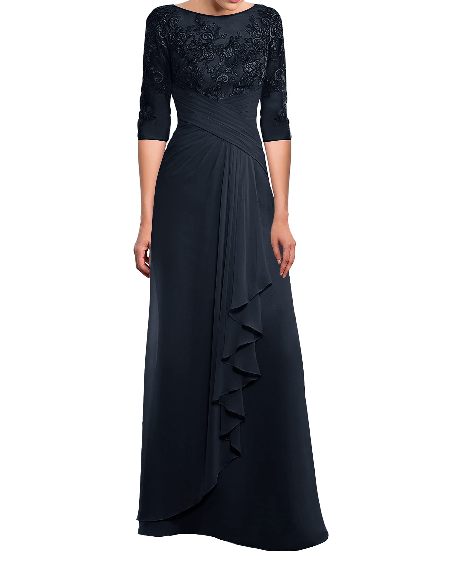 Elegant Mother of The Bride Dresses - Long Lace Chiffon Formal Evening Gowns for Wedding Guest & Special Occasions | Perfect for Weddings, Galas, and Formal Events
