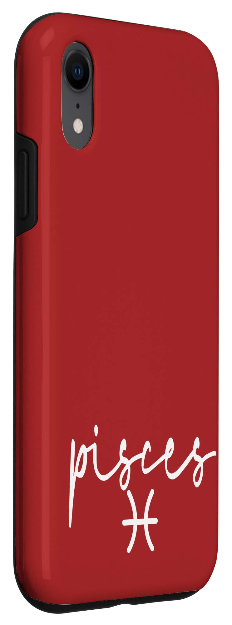 Premium iPhone XR Phone Case - Pisces Horoscope Design in Red & Maroon | Durable Protection for Everyday Use | Perfect Gift for Astrology Lovers
