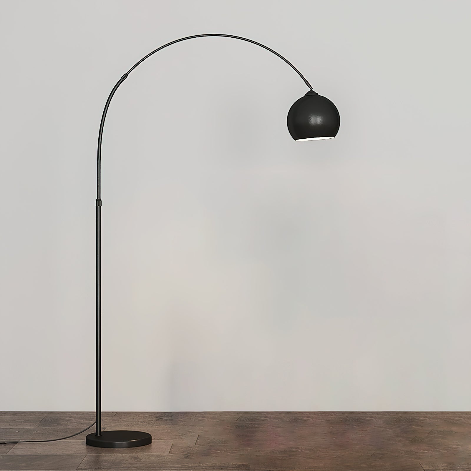 Modern Angler Floor Lamp - Adjustable LED Reading Light for Living Room, Bedroom & Office - Dimmable Standing Lamp with Flexible Gooseneck Design - Perfect for Reading, Working & Relaxing
