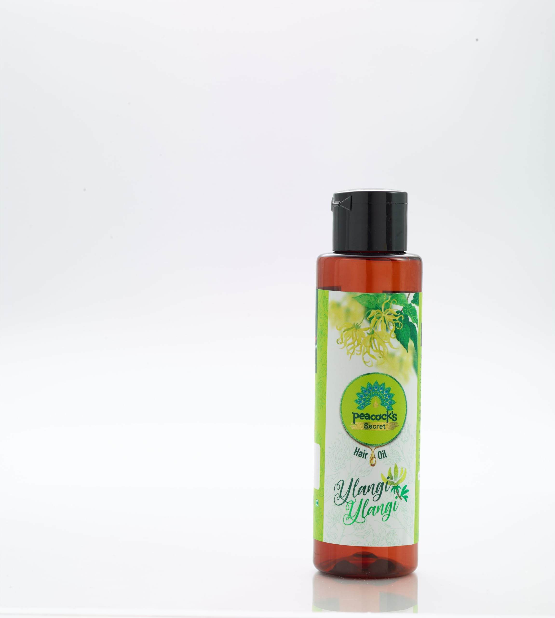 Peacock's Secret Ylang Ylang Hair Oil 100ml - Natural Hair Growth Treatment for Dry, Damaged & Frizzy Hair - Perfect for Daily Nourishment & Styling