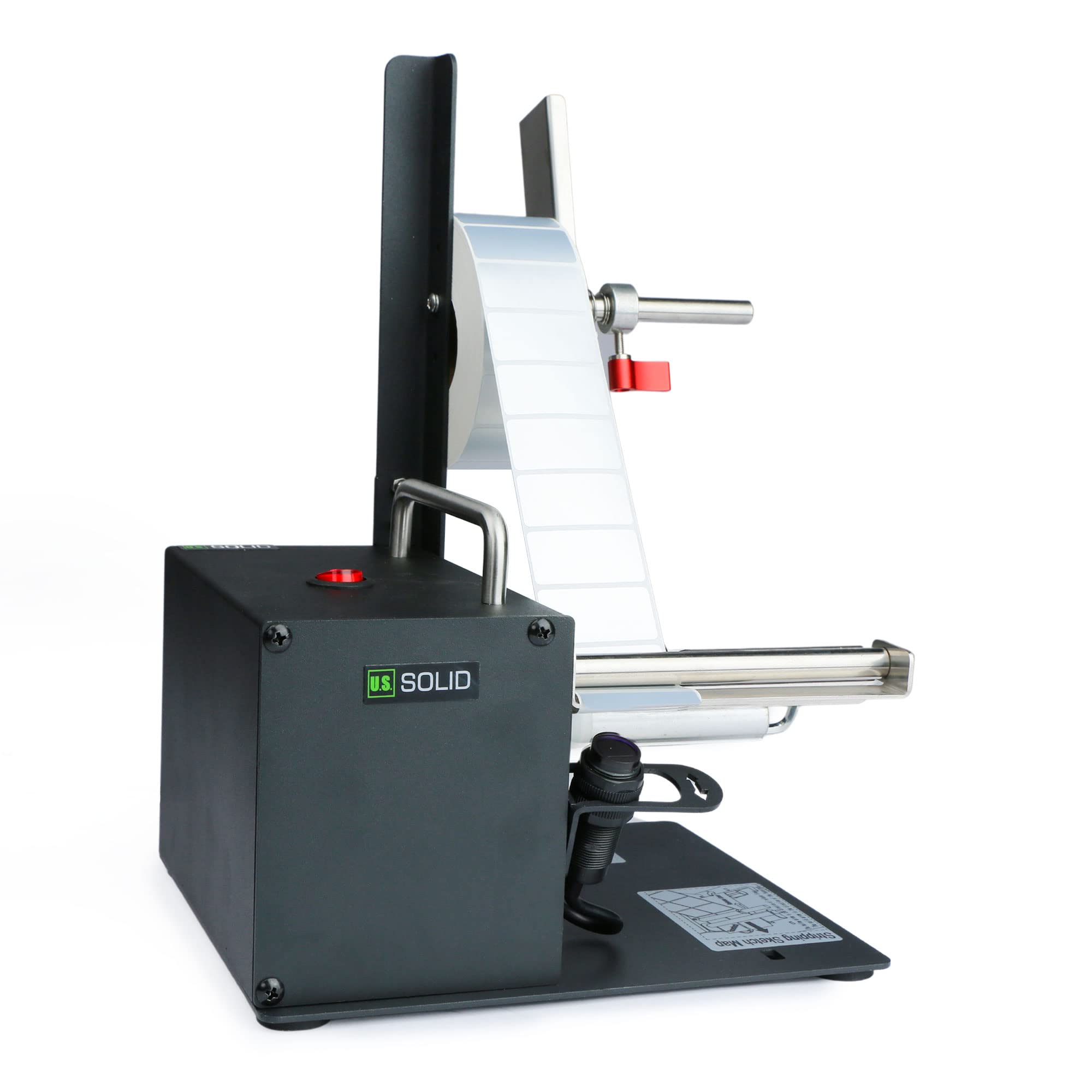 U.S. Solid Automatic Label Dispenser Machine for Translucent & Opaque Labels - Fits 0.40