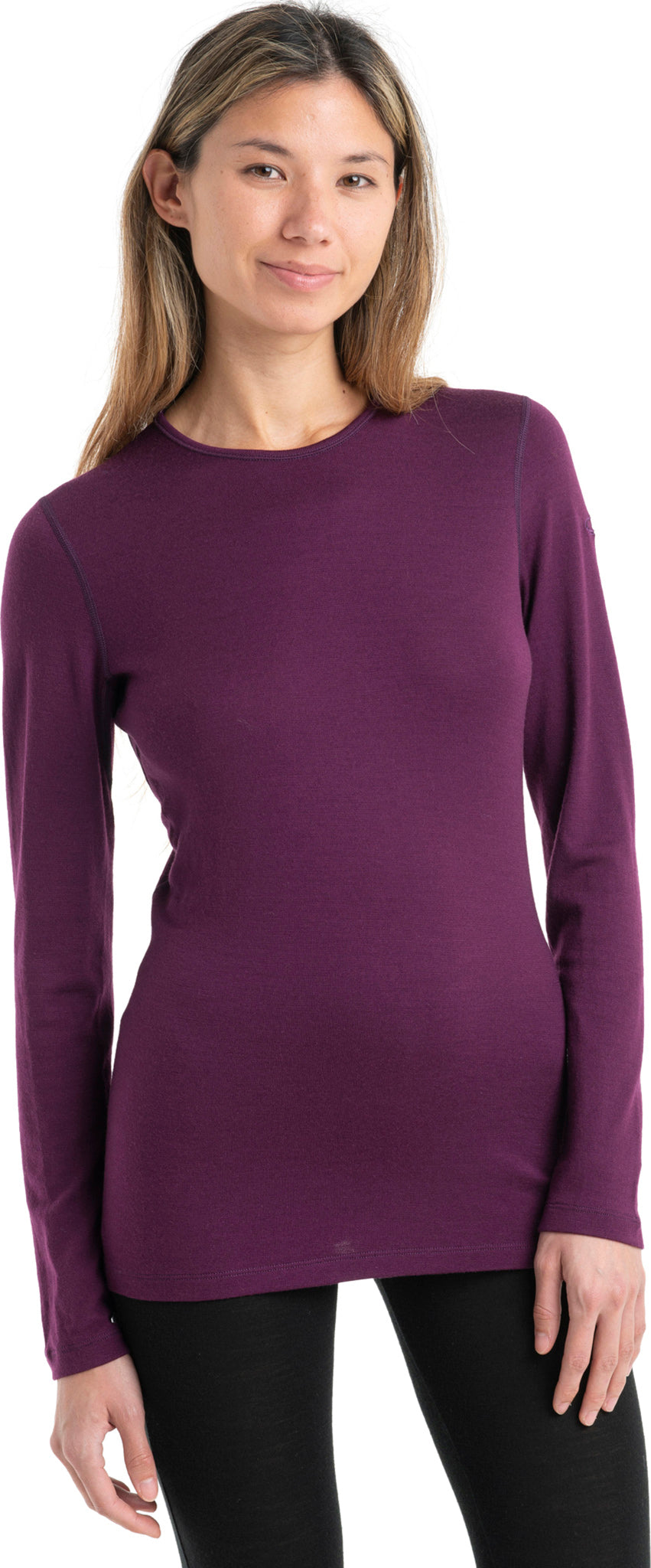 260 Tech Merino Long Sleeve Crewe Thermal Top for Women - Soft Wool Base Layer for Hiking, Skiing & Winter Outdoor Activities