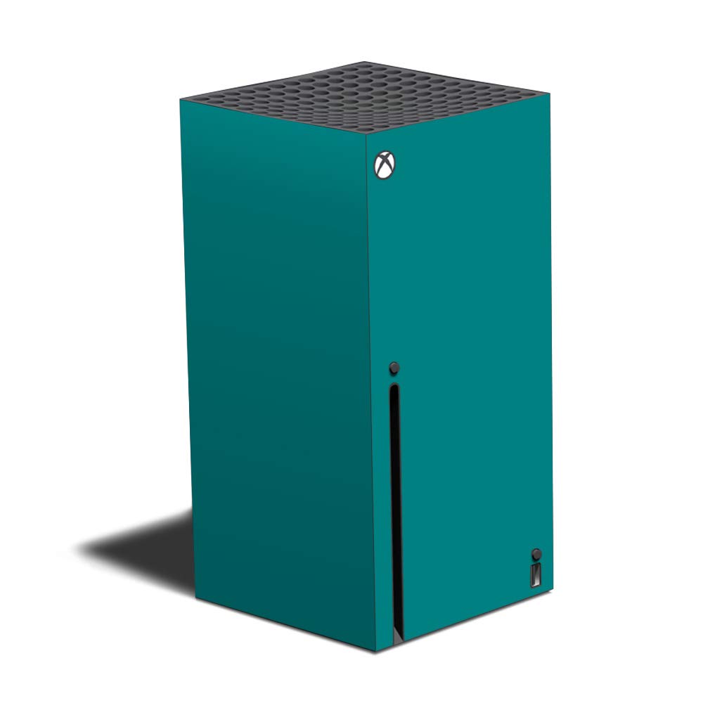 MightySkins Solid Teal Vinyl Skin Wrap for Xbox Series X - Protective & Durable Decal Cover | Easy to Apply & Remove | Made in USA | Perfect for Gaming Setups & Custom Console Designs (MIXBSERX-Solid Teal)