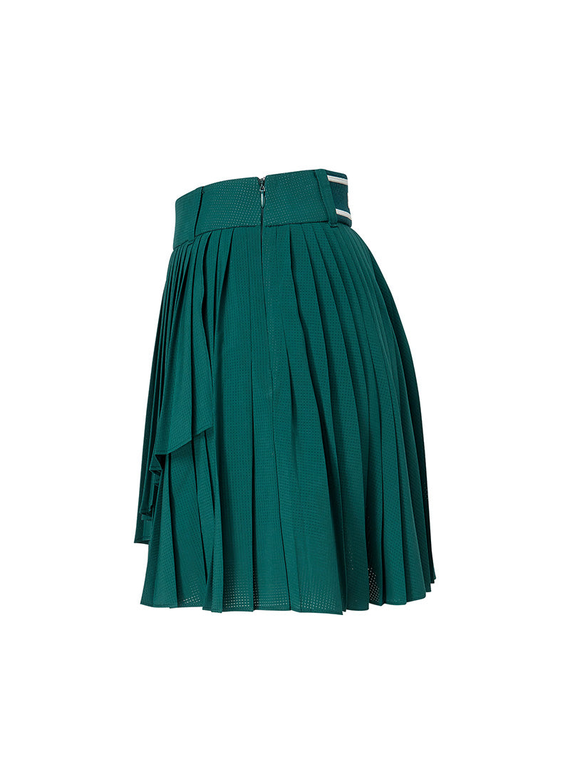 Magic Hole Pleats Culottes Skirt - Women's Fashion High Waist Flowy Palazzo Pants for Office, Party & Casual Wear