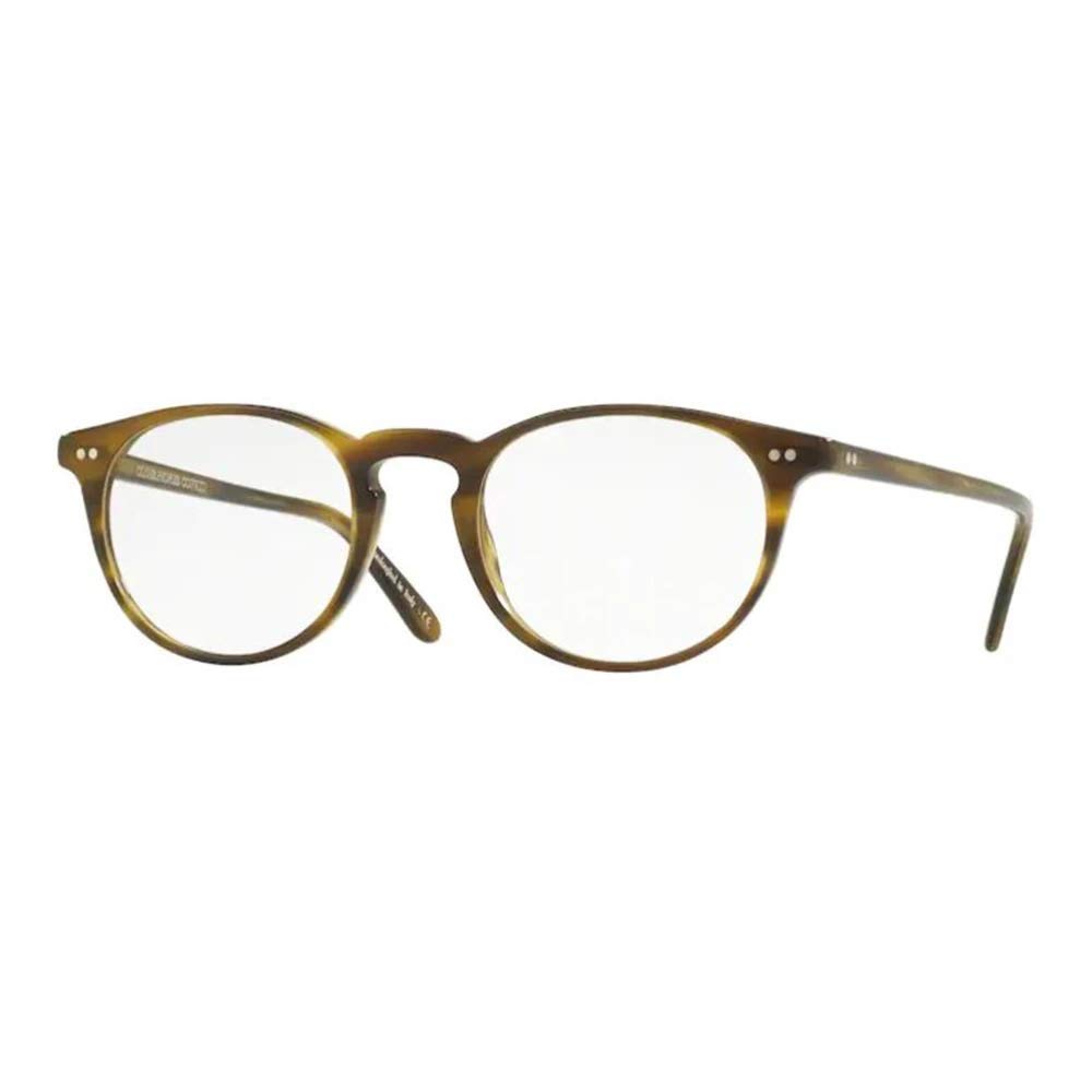 Oliver Peoples Rx Eyeglasses Frames Riley R 5004 1007 - 45x20mm Dark Mahogany Italian Acetate - Premium Prescription Glasses for Men & Women - Perfect for Office, Reading & Everyday Wear