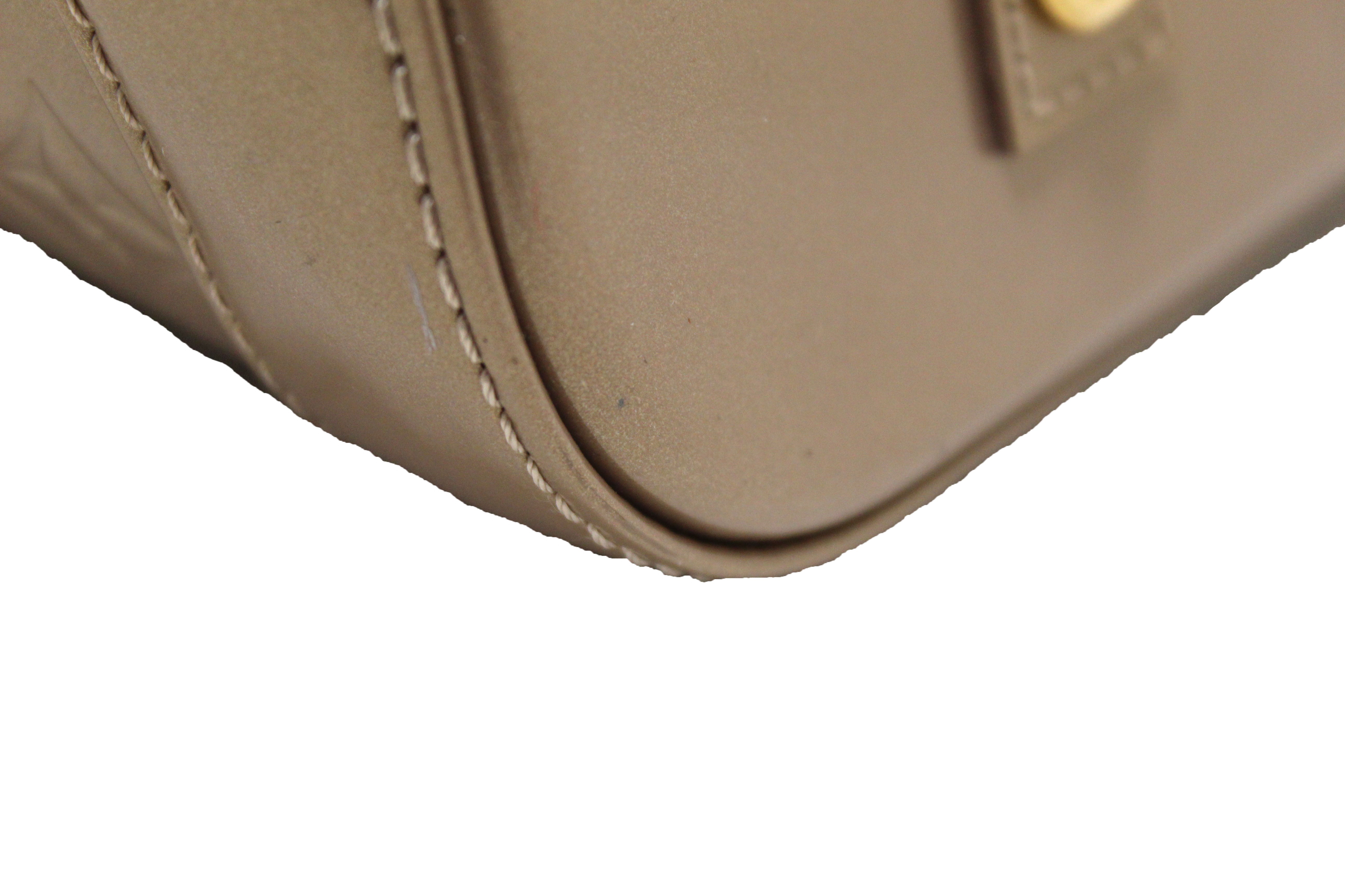 Authentic Louis Vuitton Alma PM Handbag - Beige Monogram Vernis Leather Crossbody Bag for Women | Perfect for Work, Travel & Evening Events