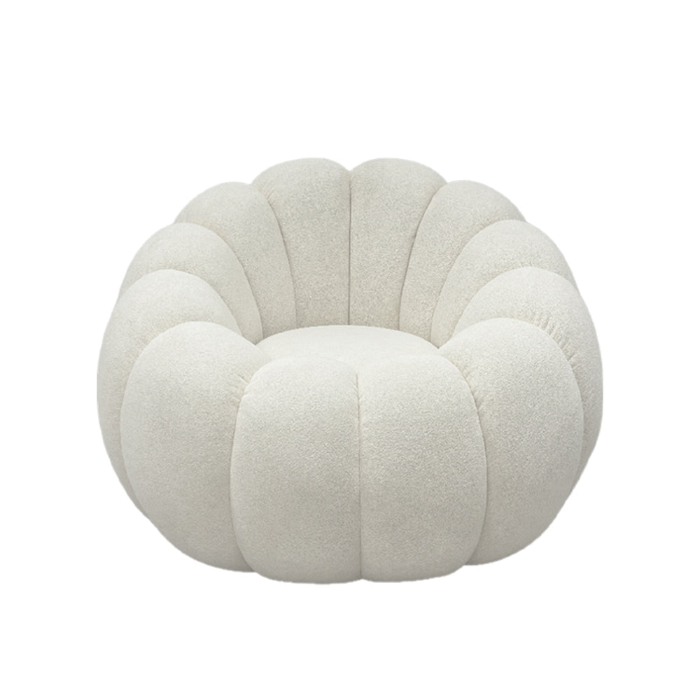 Lucia Swivel Armchair - Modern Upholstered Accent Chair with 360° Rotation, Comfortable Lounge Chair for Living Room, Bedroom, Office - Perfect for Relaxing, Reading & Home Decor