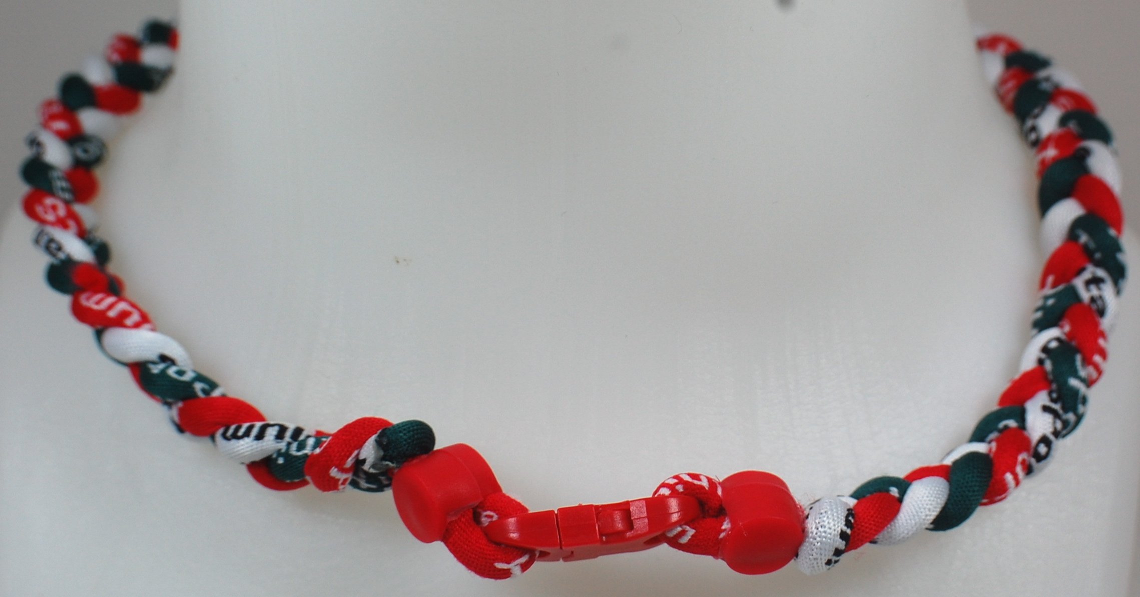 Premium Green, Red & White Bracelet with Red Clasp - Stylish Fashion Accessory for Women, Perfect for Parties, Work & Everyday Wear