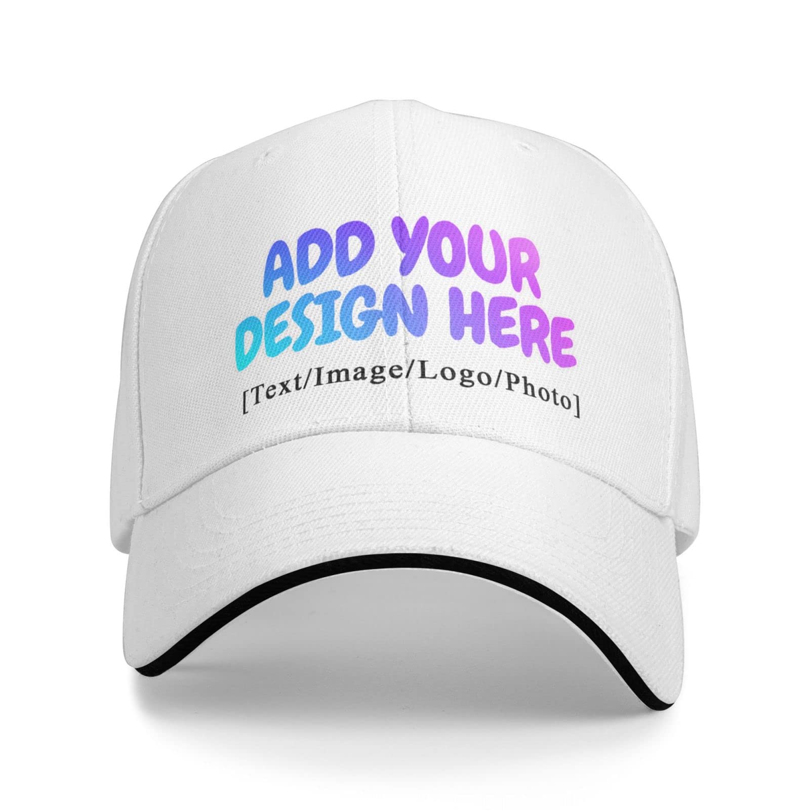 Custom Printed Unisex Adjustable Baseball Caps - Bulk Wholesale Hats with Logo & Text for Sports, Outdoor Activities & Promotional Events