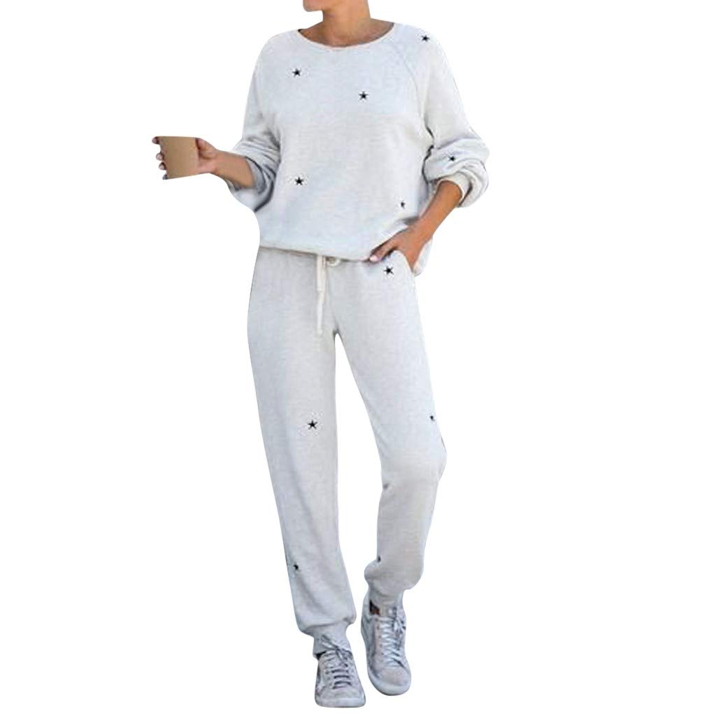 Women's Long Sleeve Pajama Set - Soft Cotton Sleepwear & Lounge Jogger Outfit for Comfortable Nights, Relaxing at Home, and Cozy Winter Evenings