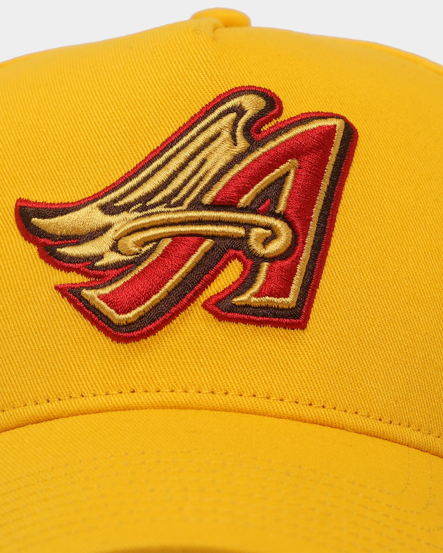 47 Brand Los Angeles Angels 'Mustard & Ketchup' MVP Snapback Hat - Adjustable Baseball Cap for Men & Women - Perfect for Baseball Games, Sports Events & Casual Wear (Yellow/Red)