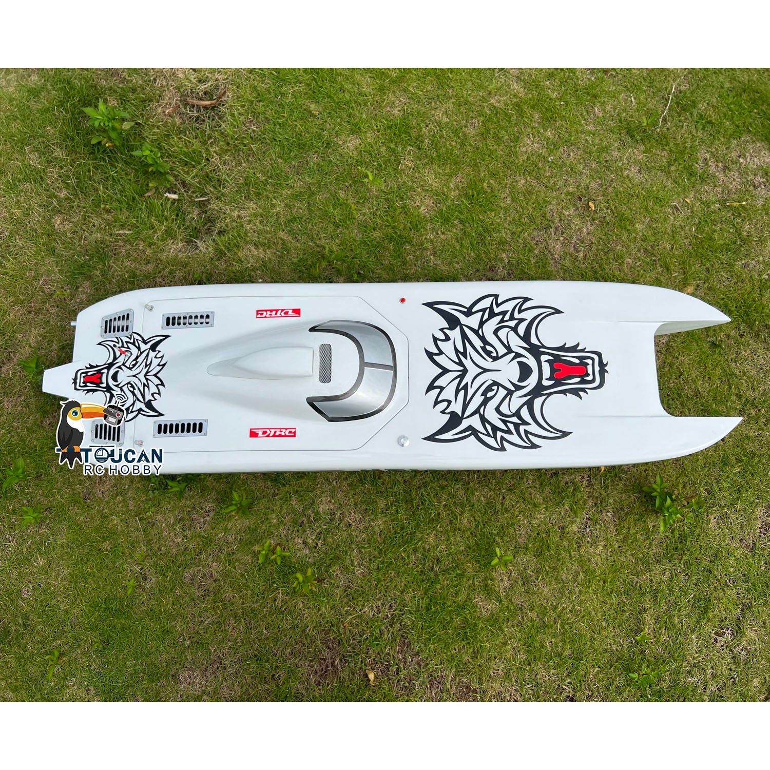 G30E 30CC Gas-Powered RC Racing Boat Kit - Pre-Painted Kevlar Hull DIY Model for Adults (1300x360x220mm) - Perfect for Advanced Players & Hobbyists - Great Gift for RC Enthusiasts - Ideal for Lake Racing, Pond Competitions & High-Speed Water Sports