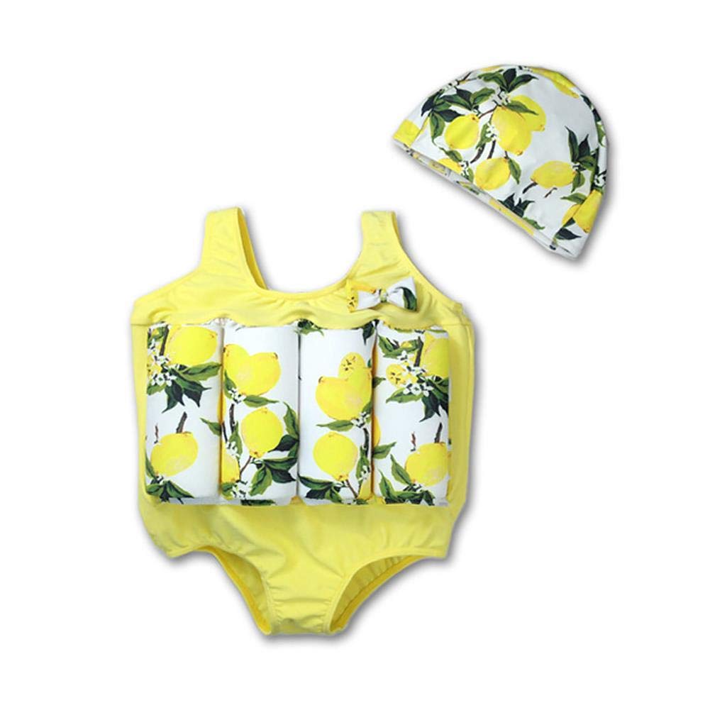 FYMNSI Adjustable Buoyancy Swim Vest for Kids - Boys & Girls Floatation Swimsuit with Swim Cap - One Piece Safety Swimwear for Pool, Beach & Swimming Lessons