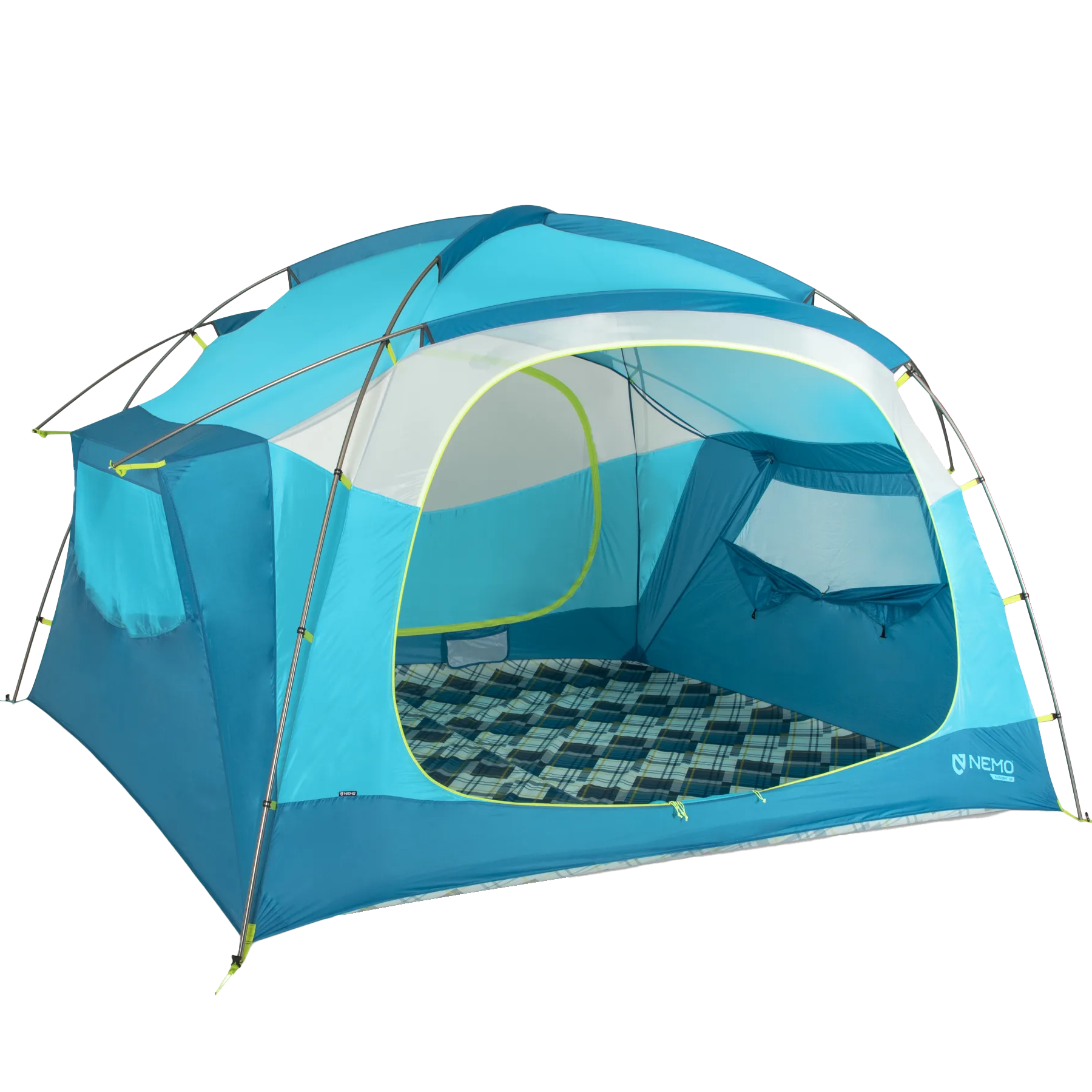 Aurora Highrise 6-Person Tent - Lightweight Waterproof Camping Tent for Family & Group Outdoor Adventures - Perfect for Hiking, Backpacking & Beach Camping