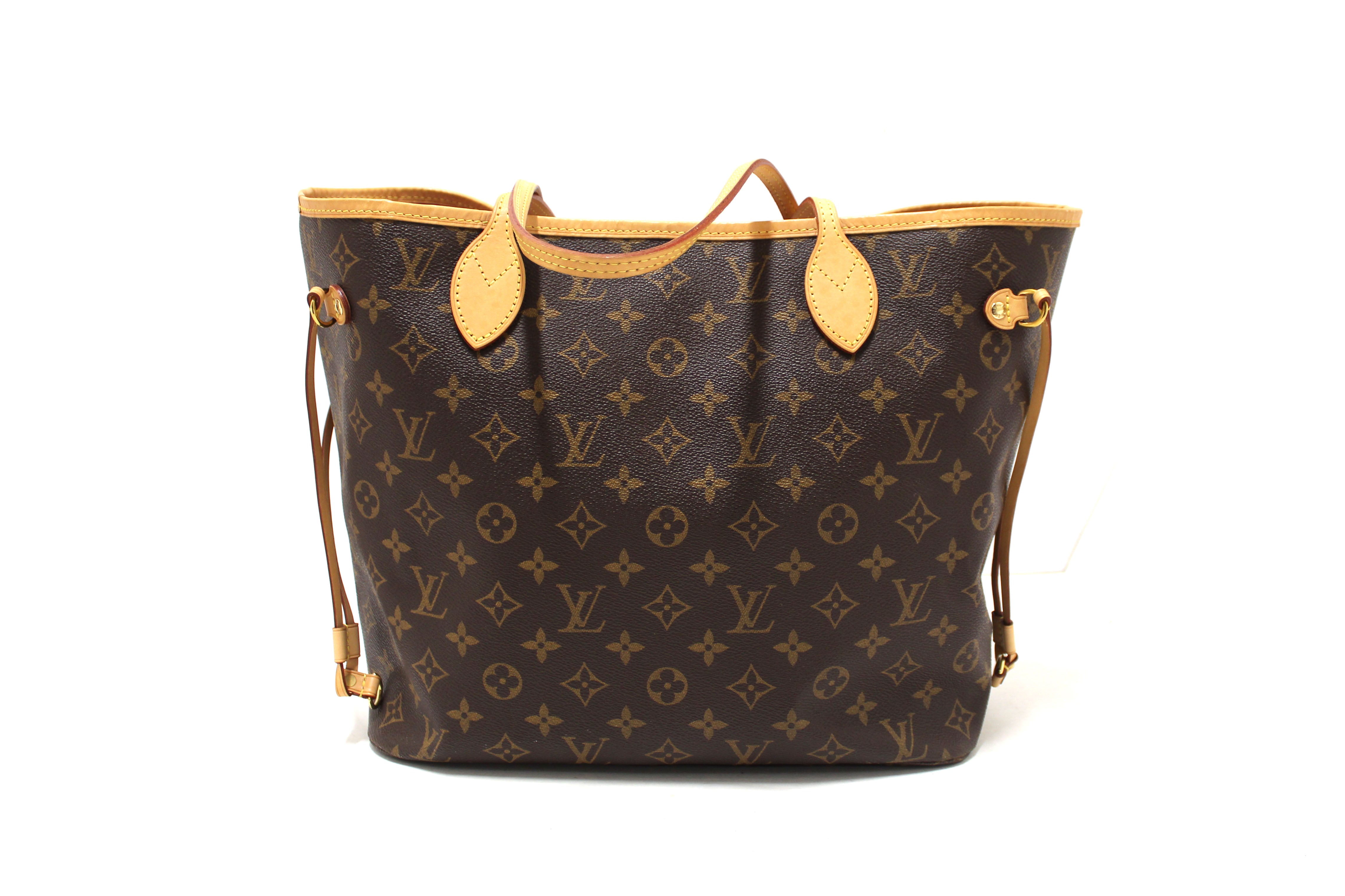 Authentic Louis Vuitton Monogram Neverfull MM Tote Bag - Luxury Designer Handbag for Women, Perfect for Work, Travel & Everyday Use