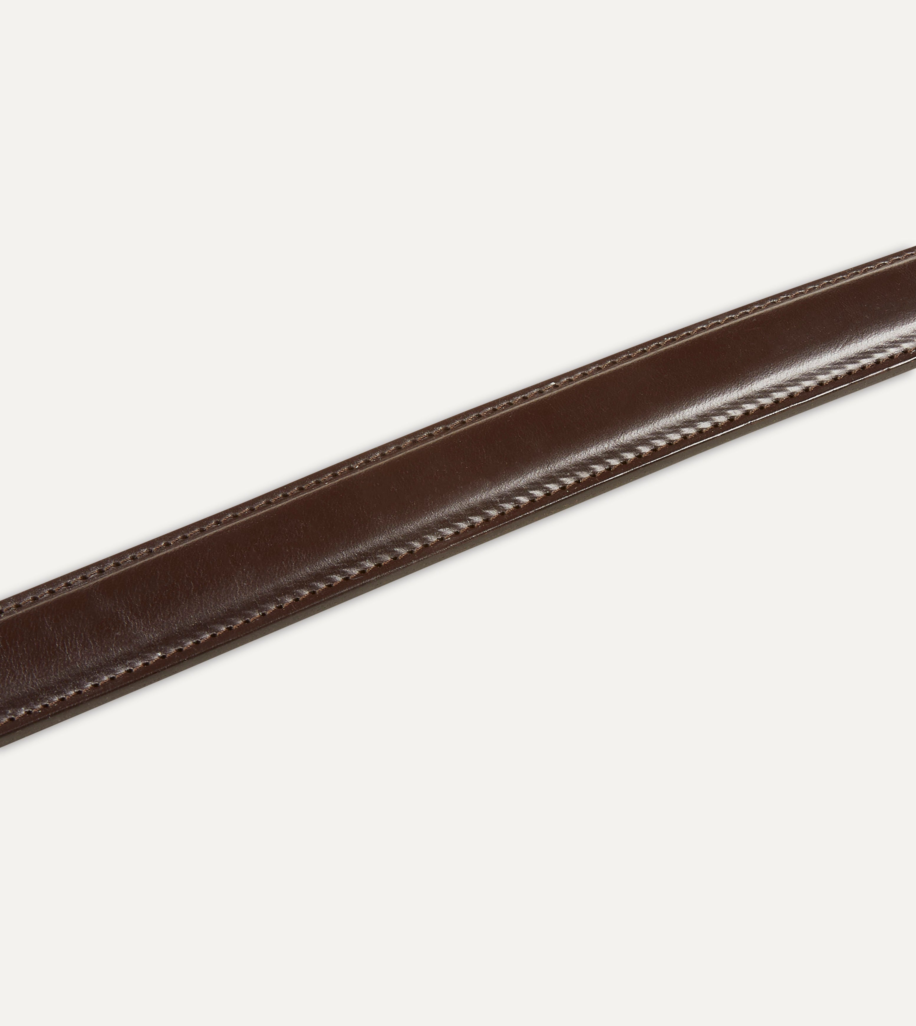 Premium Dark Brown Bridle Leather Belt - Full Grain Leather, Brass Buckle - Perfect for Business, Casual & Formal Wear