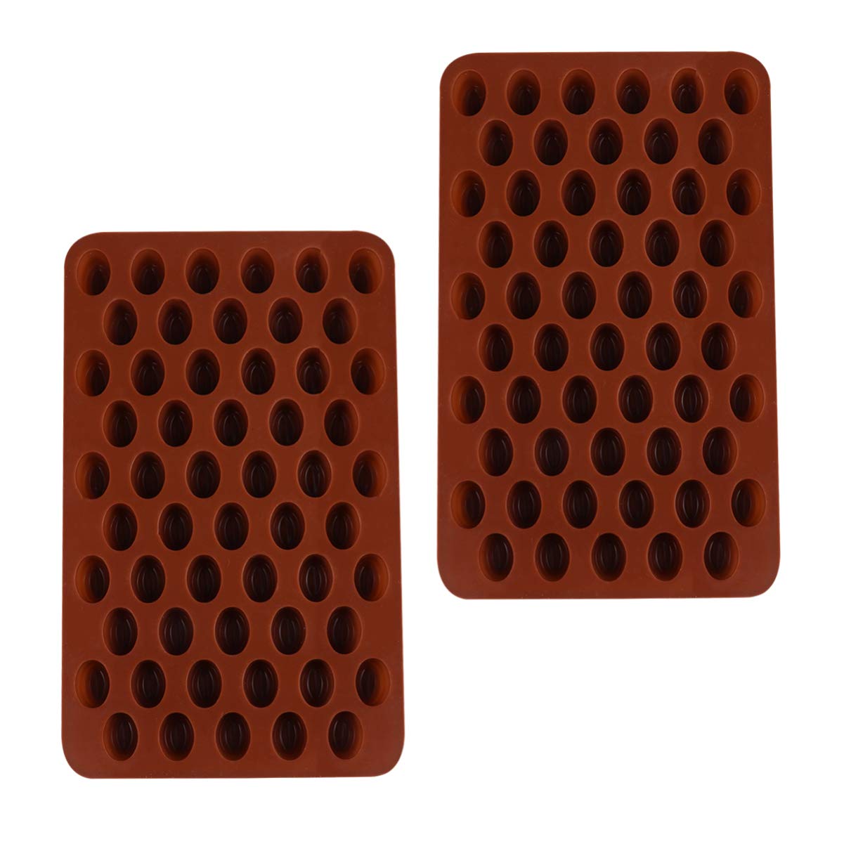 Cabilock 2-Piece Silicone Candy Molds Set for Chocolate, Gummies, Jelly, Soaps & Crayons - DIY Baking Ice Cube Tray for Kids Crafts & Polymer Clay - Perfect for Birthday Parties, Halloween Treats & Holiday Gifts