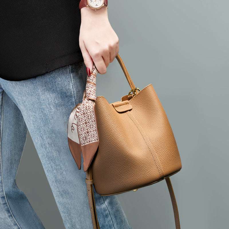Stylish Convertible Bucket Bag for Women - Fashionable Crossbody & Shoulder Tote Handbag - Perfect for Work, Travel & Everyday Use
