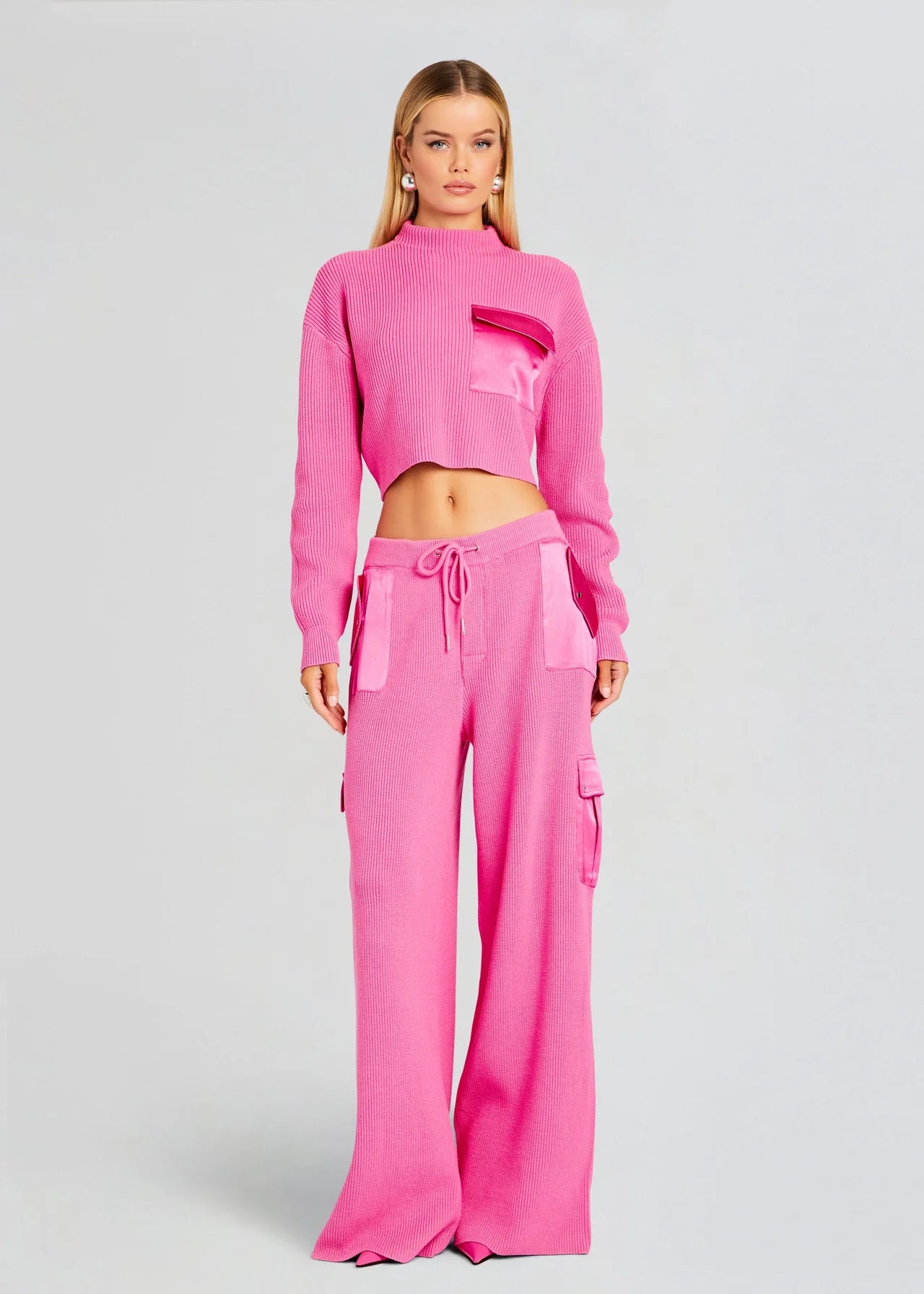 Women's Malibu Pink Donna Sweater - Soft & Cozy Knit Pullover for Casual Wear & Winter Fashion