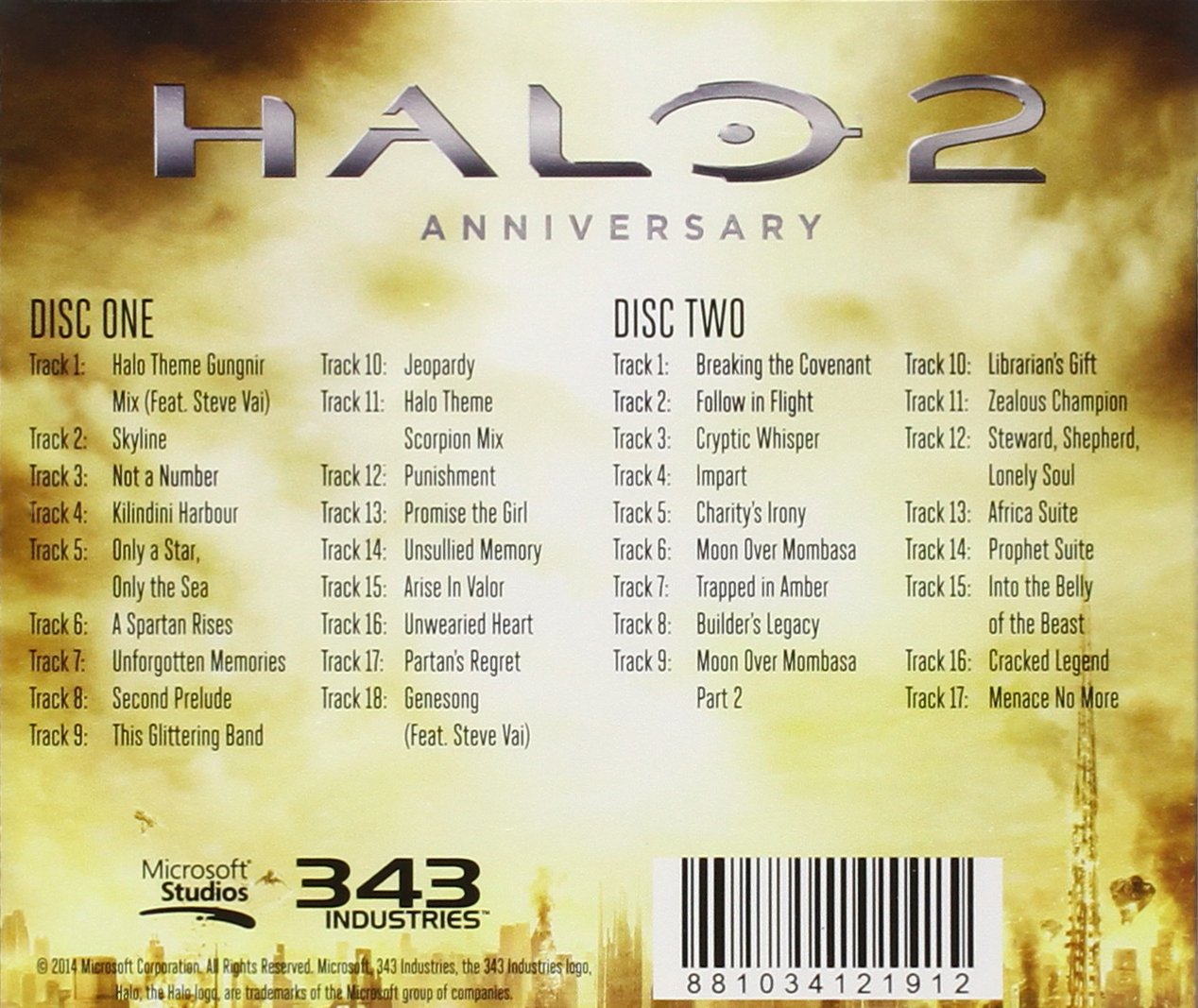 Halo 2 Anniversary Original Soundtrack - Official Game Music for Xbox & PC Gaming, Epic Battles & Nostalgic Gaming Sessions