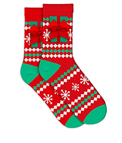 Present Socks With Pocket (Red)