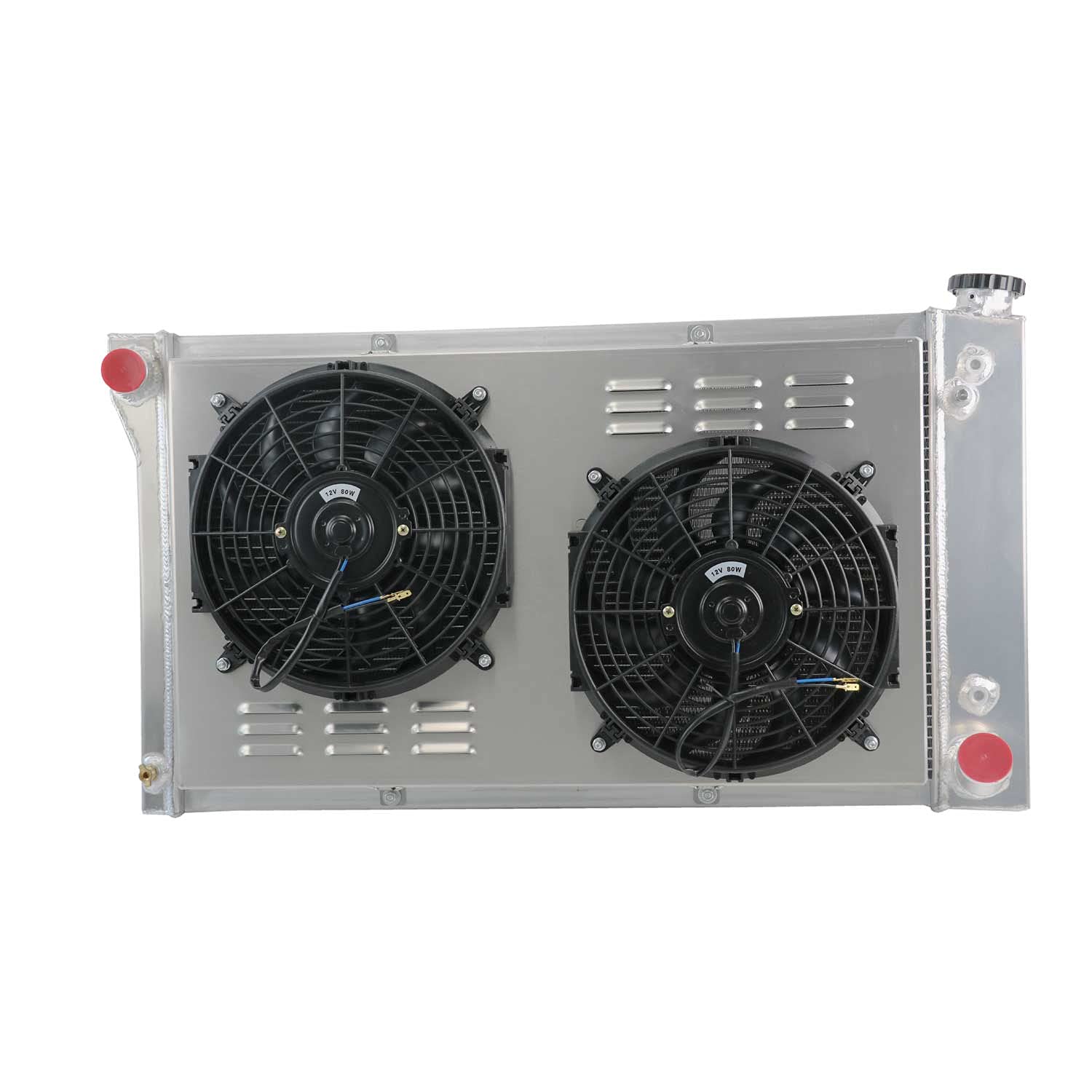 ECMRAD 3 Row Aluminum Radiator with Dual 12