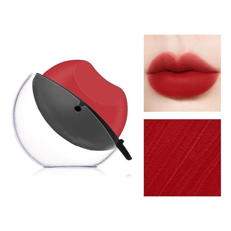Korean Style Lip Shape Waterproof Matte Lipstick - Long Lasting Moisturizing Lip Tint, Non-Stick Cup Lip Gloss for All-Day Wear | Perfect for Parties, Dates, and Everyday Makeup